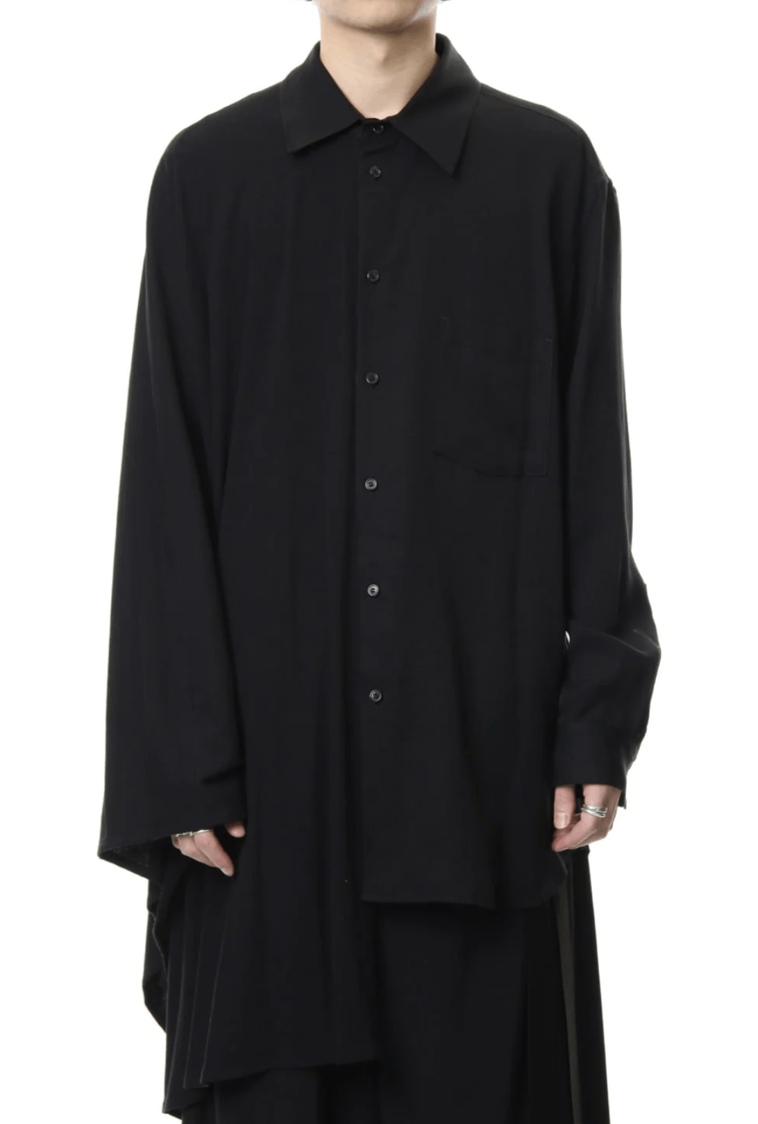 Ground Y × Yohji Yamamoto Yohji Yamamoto Ground Y - Shirt /Cloak Manto Docking Shirt Size US L / EU 52-54 / 3 - 12 Thumbnail