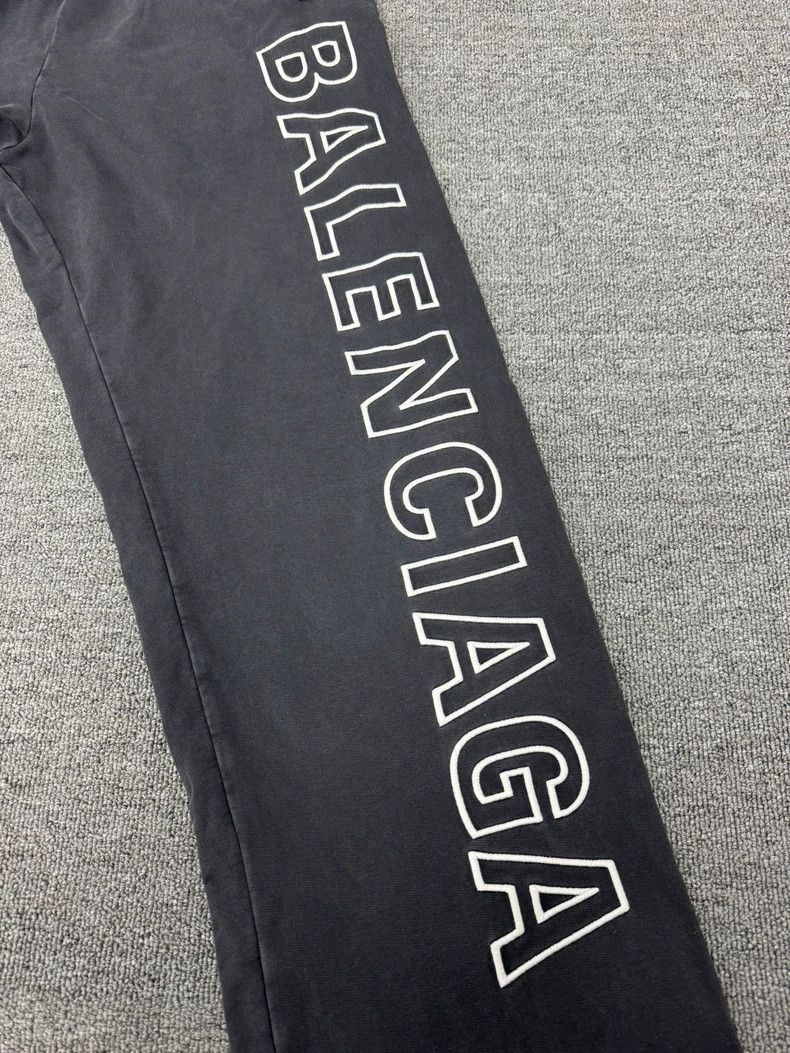 Balenciaga Balenciaga Washed Grey Logo Pants XS Size-2507 Size US 26 / EU 42 - 4 Thumbnail