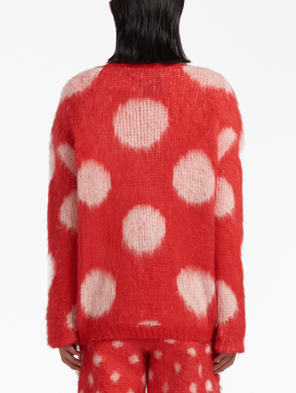 Marni BNWT AW23 MARNI BRUSHED DOTS FUZZY WUZZY SWEATER 50 Size US M / EU 48-50 / 2 - 11 Thumbnail