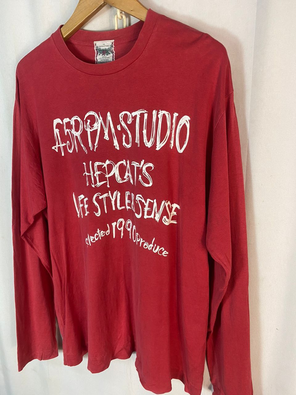 45rpm × Japanese Brand The 45rpm studio printed long sleeve tshirt Size US XL / EU 56 / 4 - 3 Thumbnail