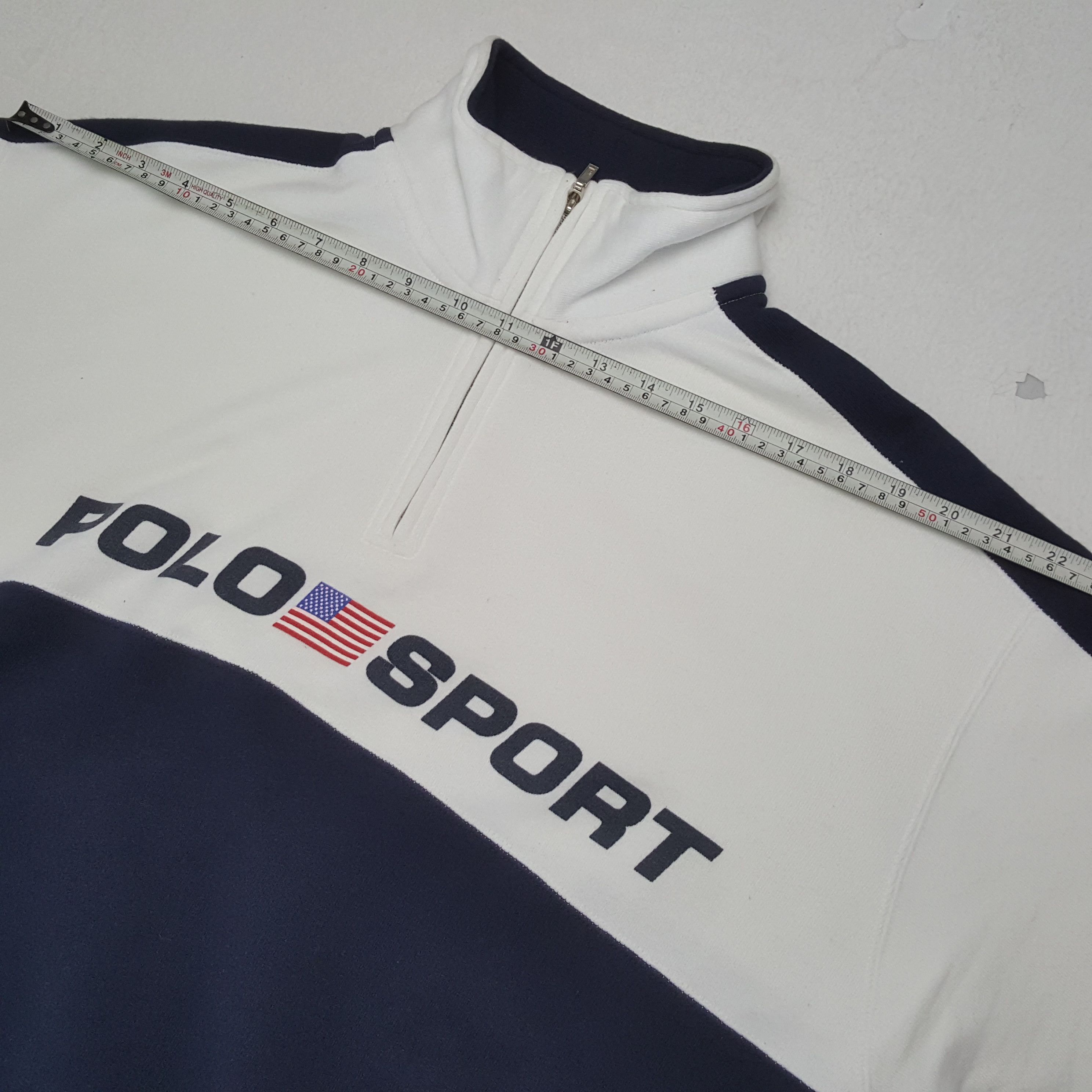 Polo Ralph Lauren × Vintage Polo Sport Ralph Lauren Fashion Half Zipper Sweatshirt Size US XL / EU 56 / 4 - 5 Thumbnail