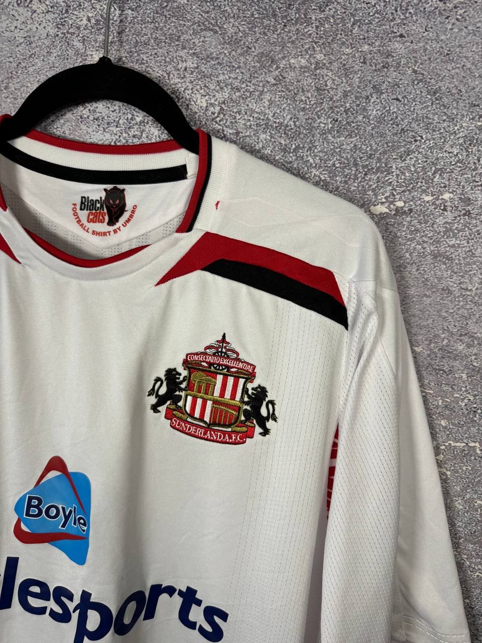 Umbro Sunderland Away Footbal Shirt 2007/08 Umbro Jersey Size US XL / EU 56 / 4 - 8 Thumbnail