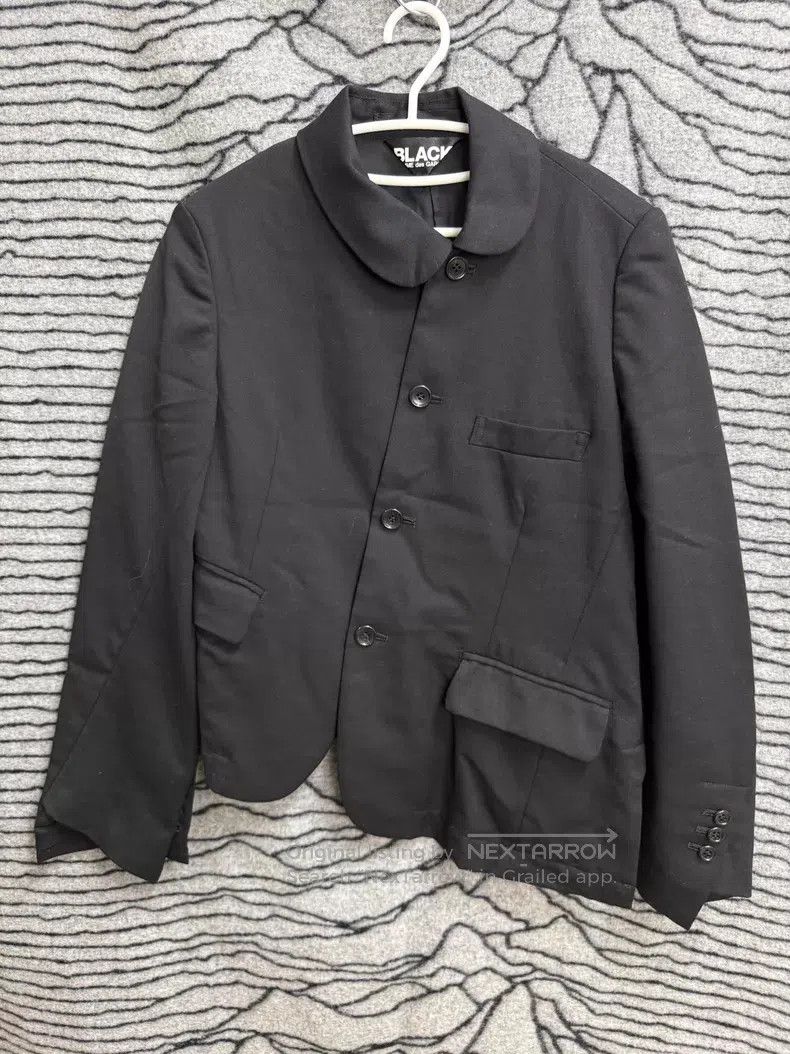 Comme des Garcons Comme Des Garcons Oversized Collar Wool Jacket with Diagon Size XS / US 0-2 / IT 36-38 - 1 Thumbnail