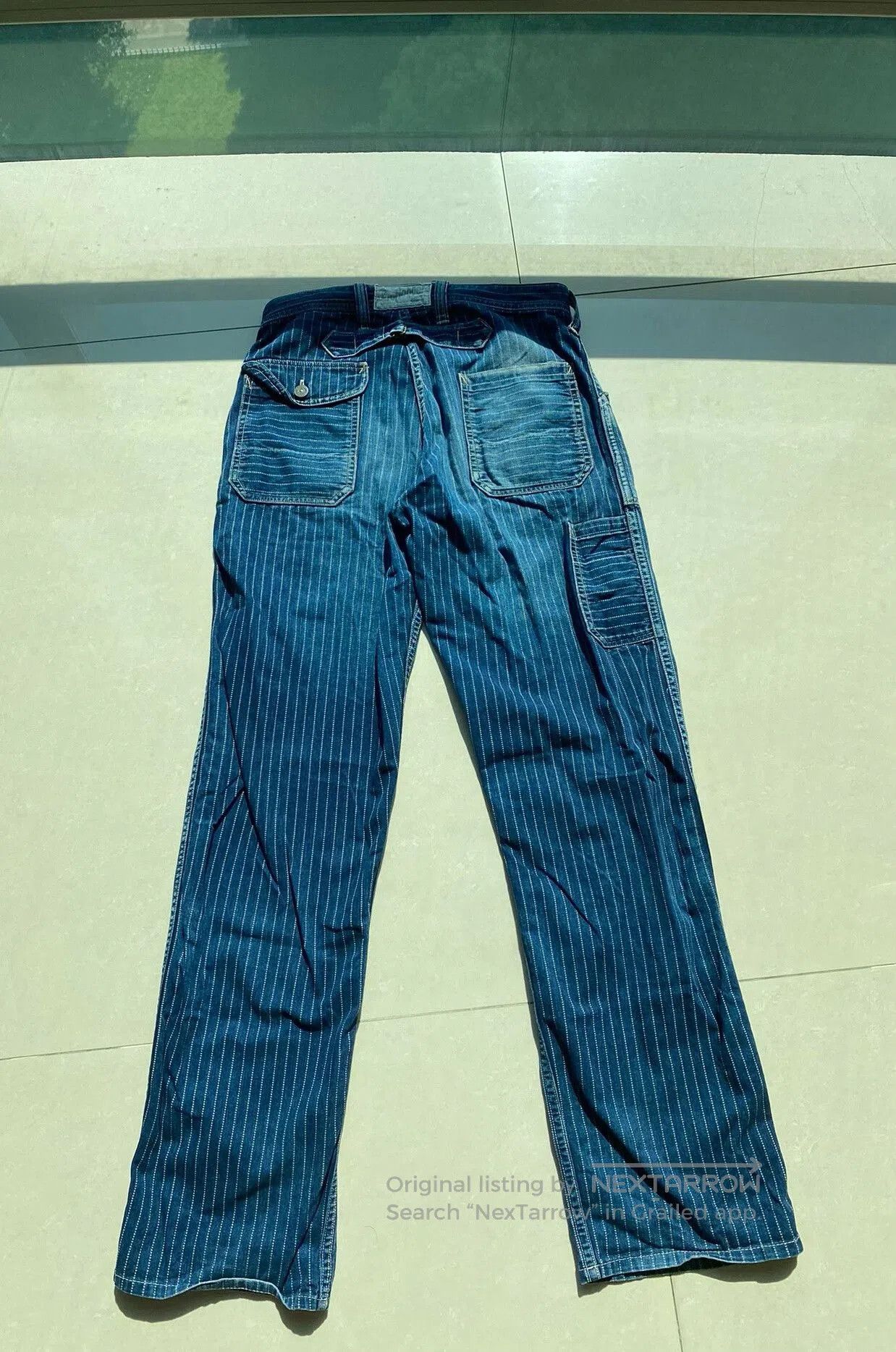 Freewheelers longshoreman bootleggers denim pants for men. Size US 30 / EU 46 - 2 Thumbnail