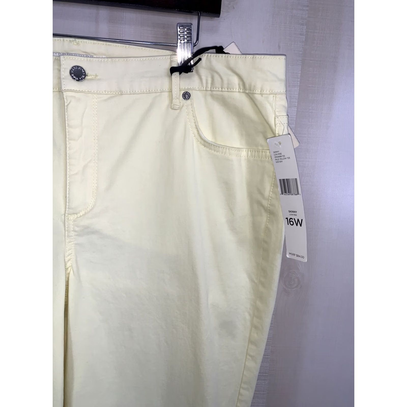 Jones New York Jones New York Jeans Secret Slimming Low Rise Skinny Womens 16w Yellow Pants NWT Size 38" / US 16 / IT 52 - 6 Thumbnail