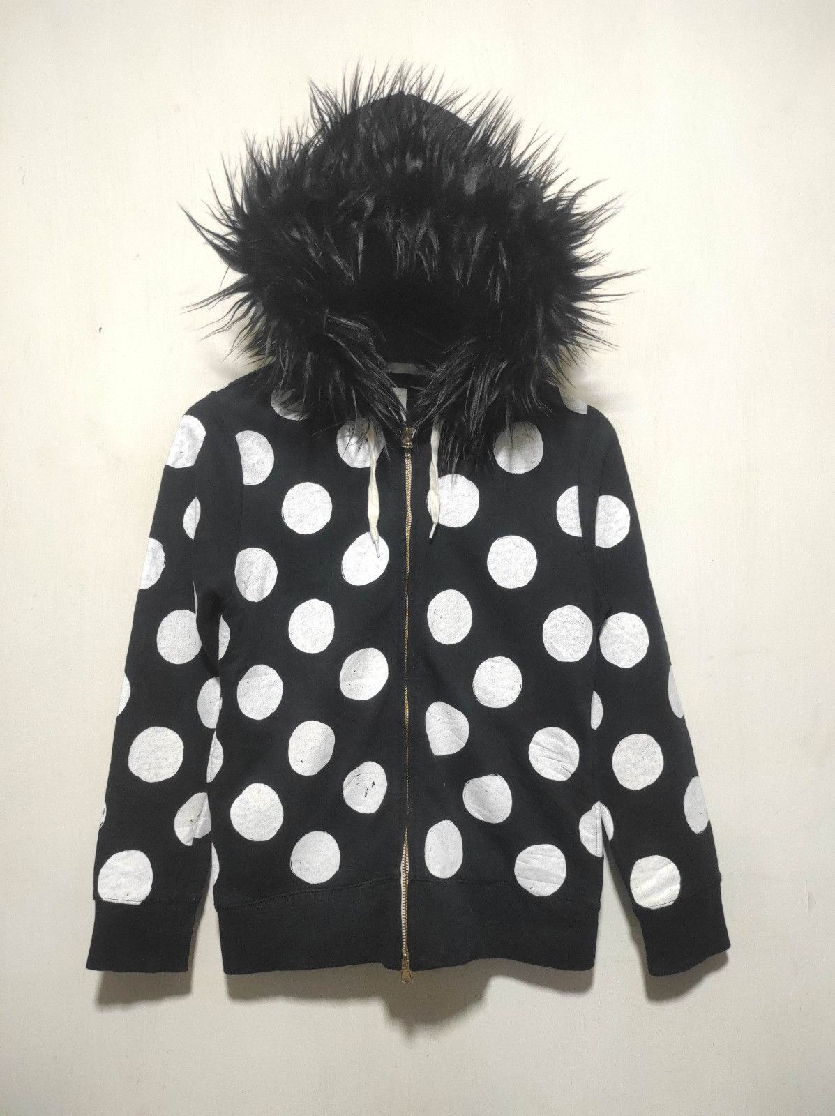 Japanese Brand Design Tshirt's Store Graniph Polkadot double zip fur hoodie Size US S / EU 44-46 / 1 - 9 Thumbnail