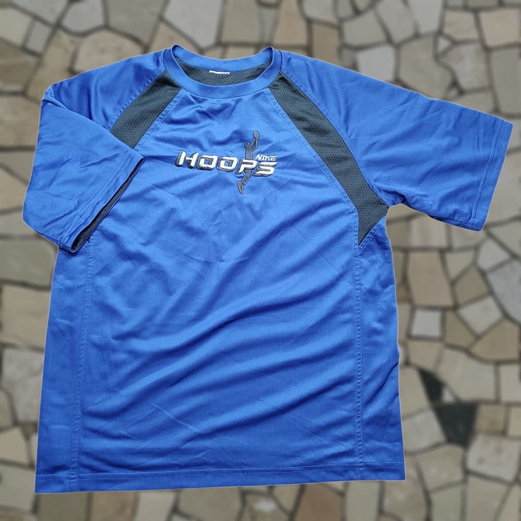Nike VINTAGE Nike Hoops Blue Reversible Short Sleeve Shirt Medium Size US M / EU 48-50 / 2 - 1 Thumbnail
