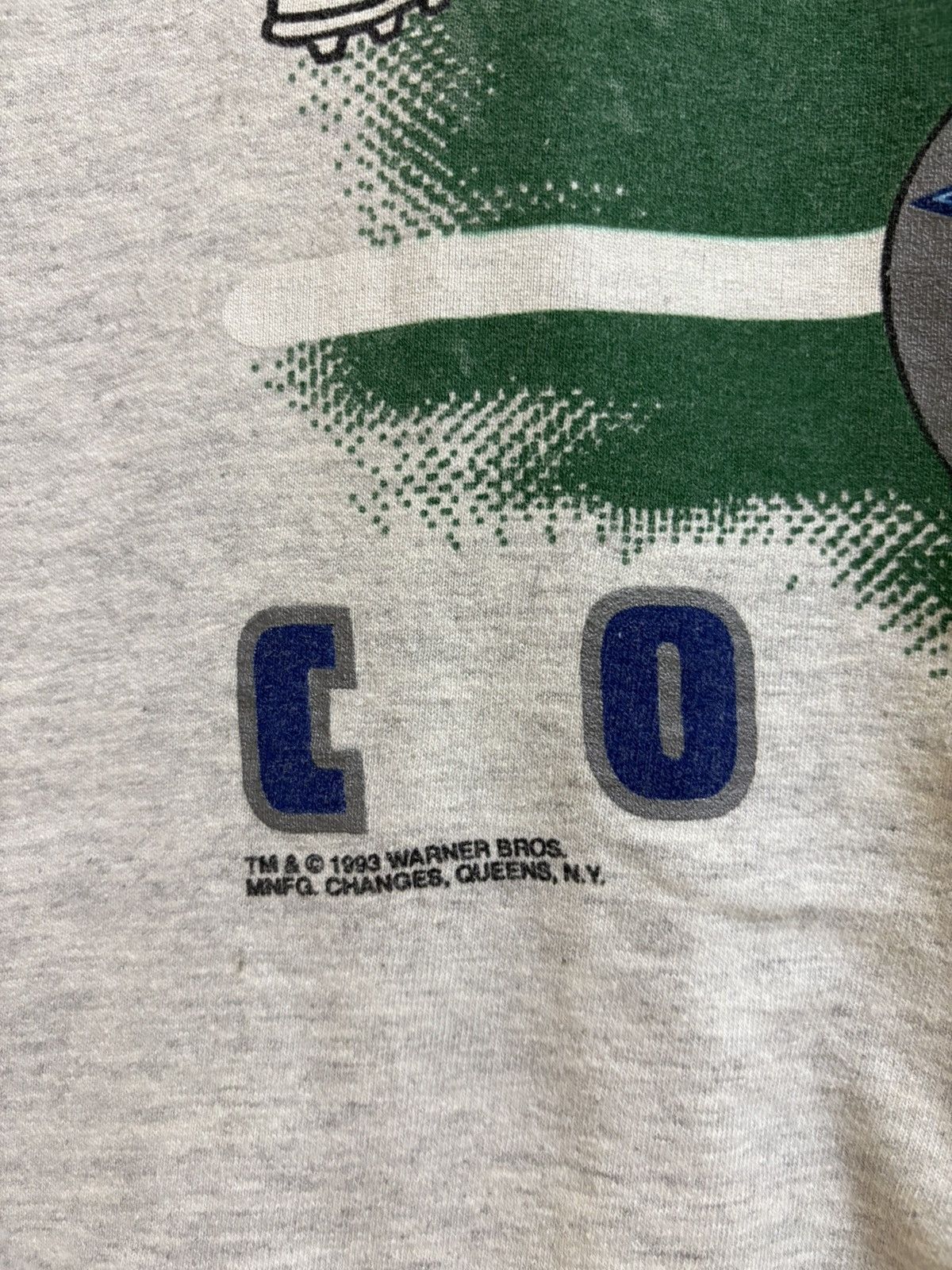 Vintage Vintage 1993 Looney Tunes Cartoon Dallas Cowboys NFL Size US XL / EU 56 / 4 - 4 Thumbnail