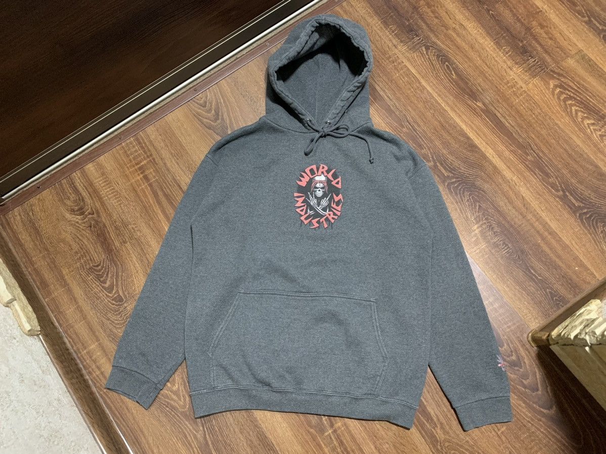 World Industries RARE Vintage World Industries skeleton logo hoodie Size US M / EU 48-50 / 2 - 1 Thumbnail