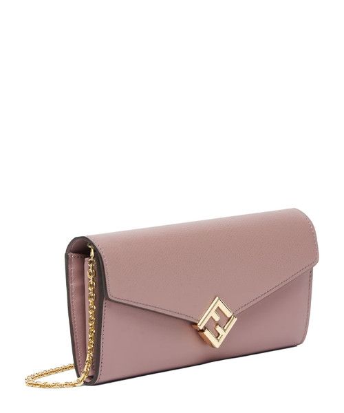 Fendi o1s1wg111125 Size: OS/ Ff Diamonds Continental Bag in Pink Size ONE SIZE - 2 Thumbnail