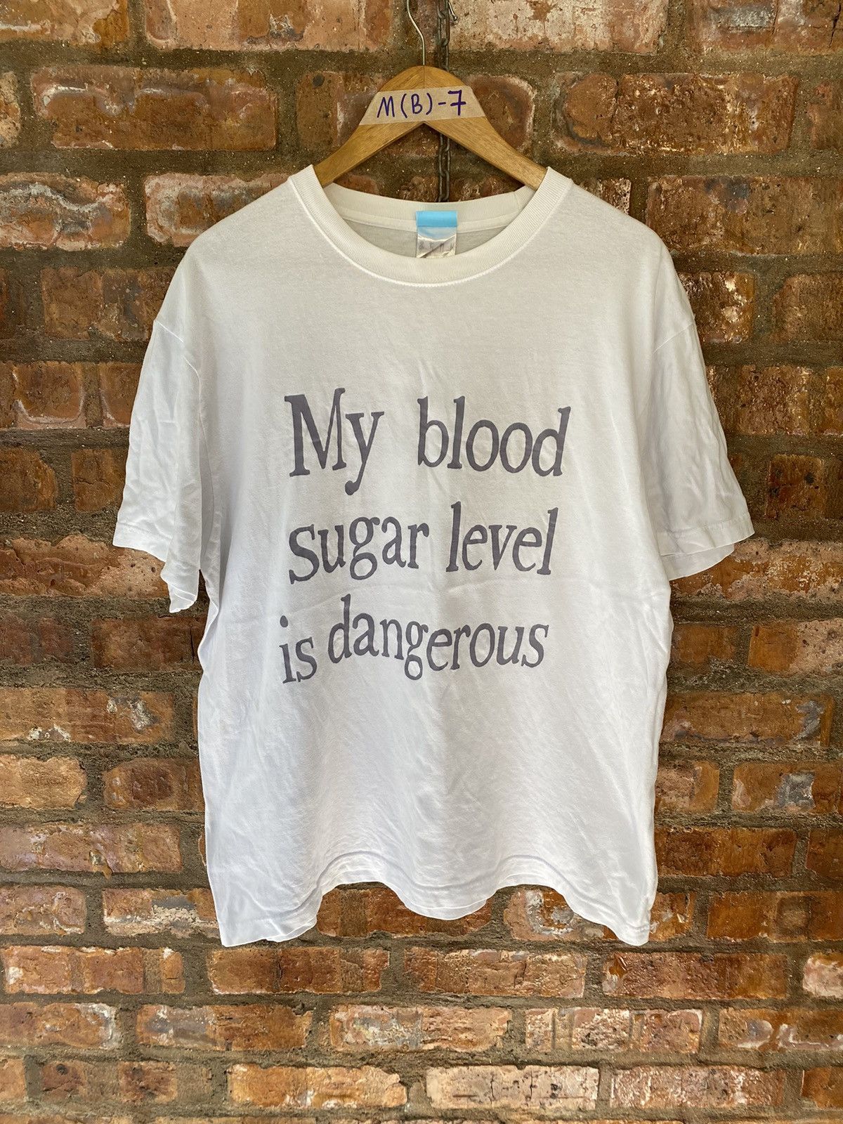 20471120 2000s COSPA poem My blood sugar level is dangersrous Size US XL / EU 56 / 4 - 2 Thumbnail