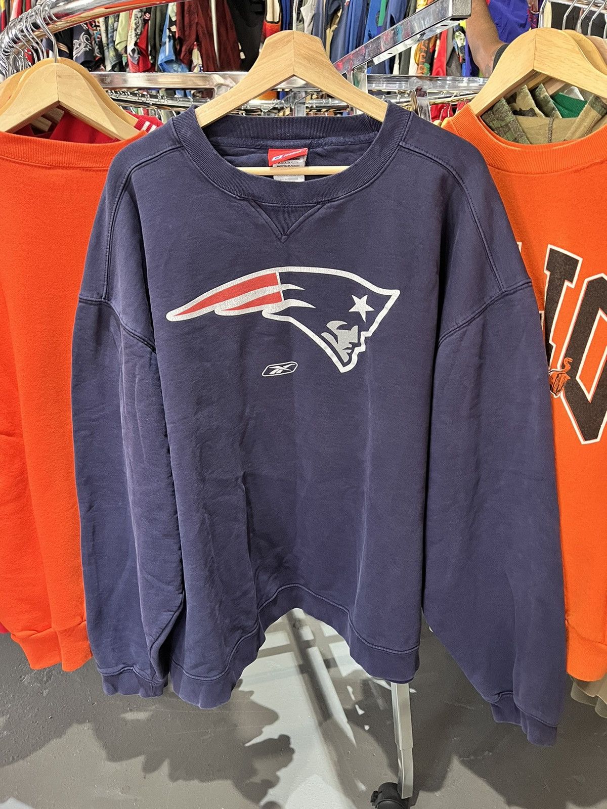 Vintage New England Patriots Sweatshirt Crewneck Size 2XL 90s NFL