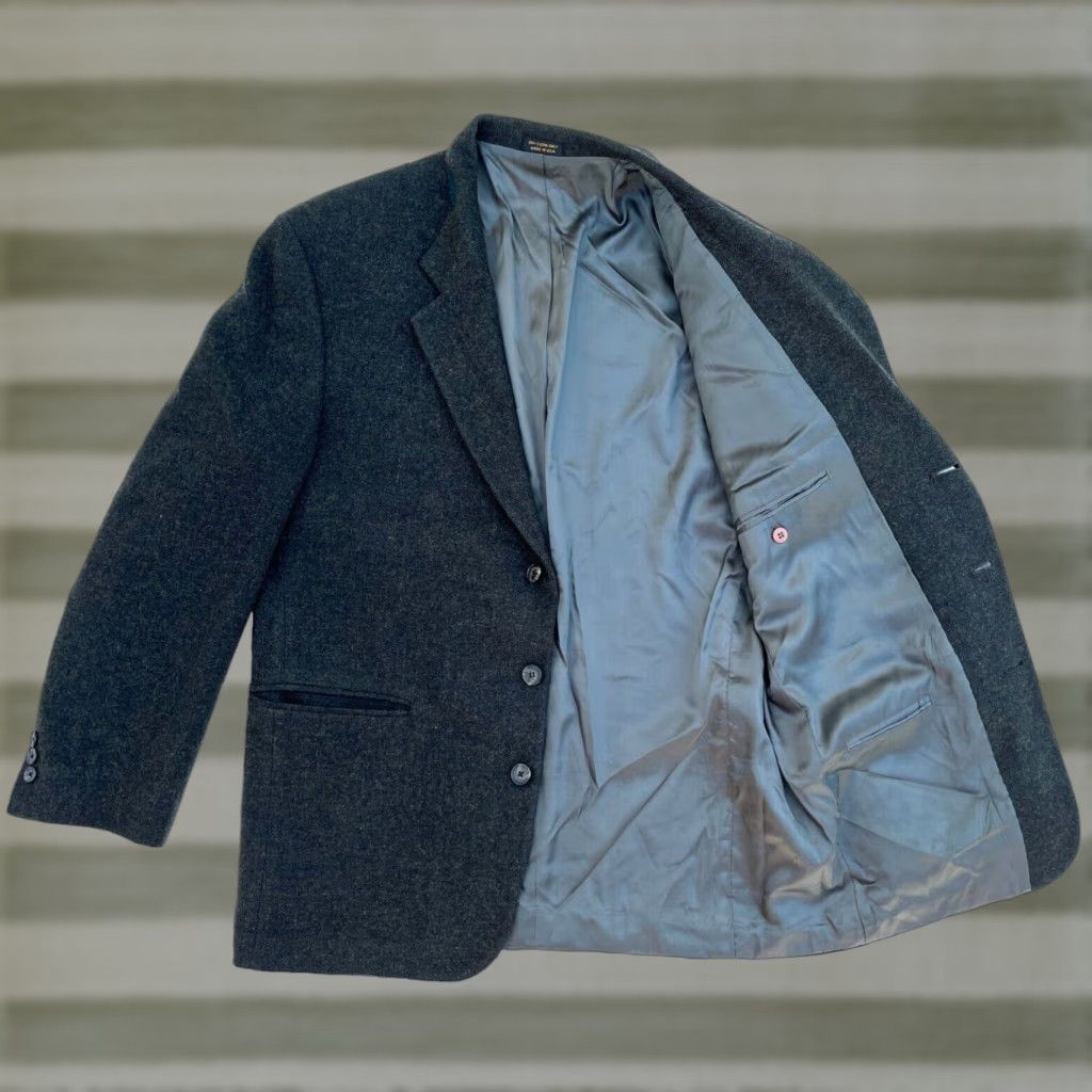 Eddie Bauer VINTAGE Eddie Bauer Blazer Mens Wool Dark Green 41R USA Size 42R - 1 Thumbnail
