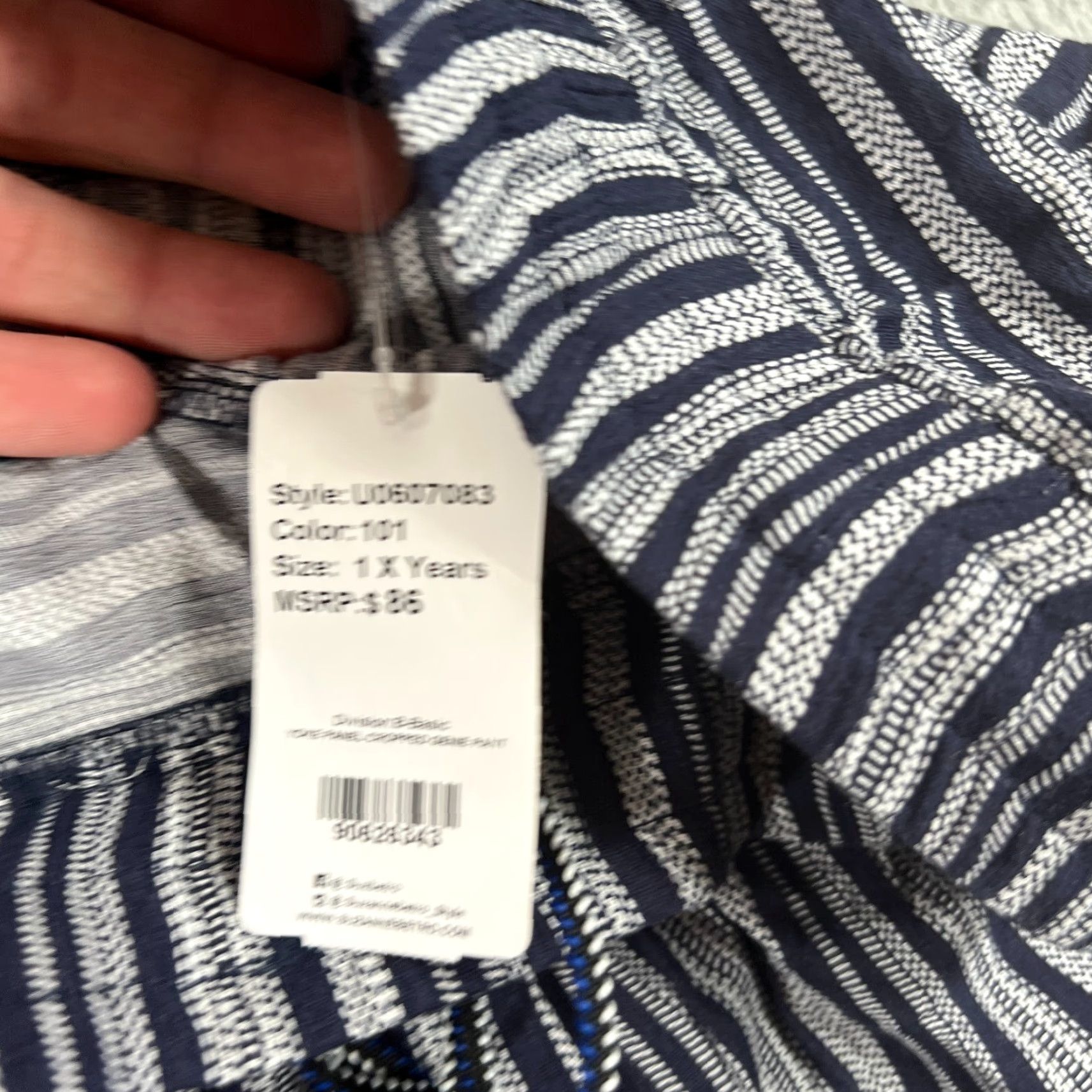 Vintage Suzanne Betro Women's Plus 1X Harem Pants Jersey Relaxed Fit Casual Blue Size 40" / US 18 - 7 Thumbnail