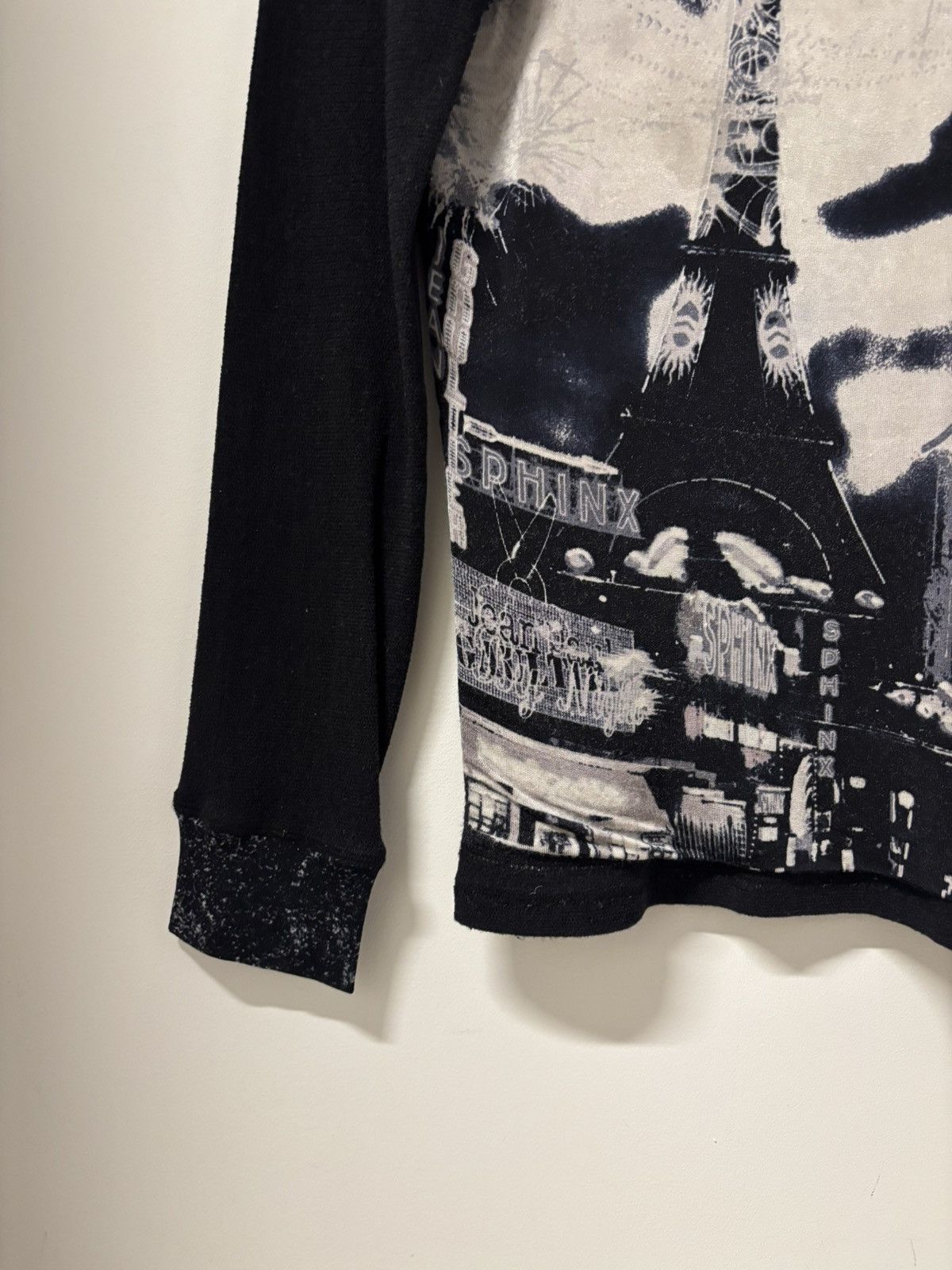 Jean Paul Gaultier Jean Paul Gaultier turtleneck longsleeve 90s eiffel tower Size L / US 10 / IT 46 - 2 Thumbnail