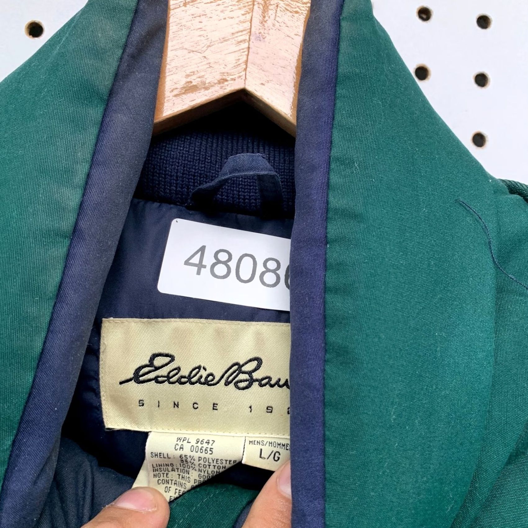 Eddie Bauer VINTAGE Eddie Bauer Parka Down Jacket Mens Large Green Ridgeline Hooded Puffer Size US L / EU 52-54 / 3 - 5 Thumbnail