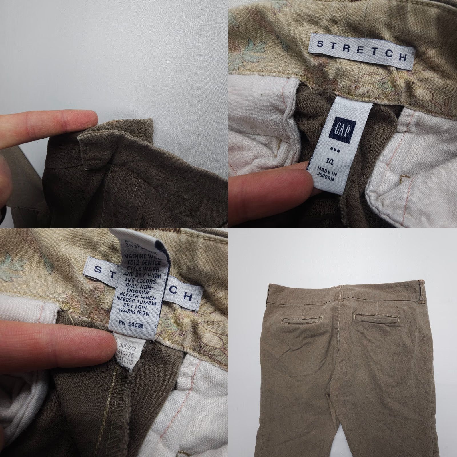 Gap VINTAGE Gap Low Rise Bootcut Pants Womens 14 Brown Y2K 2005 Boho Relaxed Stretch Size 36" / US 14 / IT 50 - 8 Thumbnail