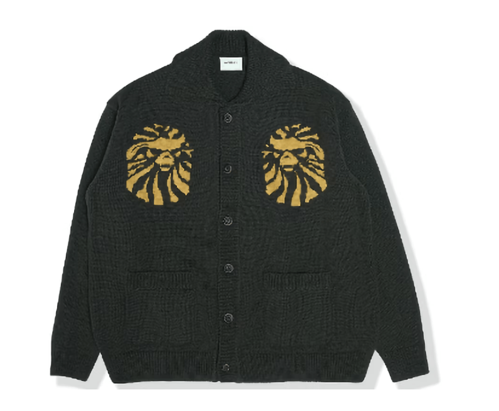 Bape BAPE BLACK Logo Cardigan Sweater - Green Size US M / EU 48-50 / 2 - 3 Thumbnail