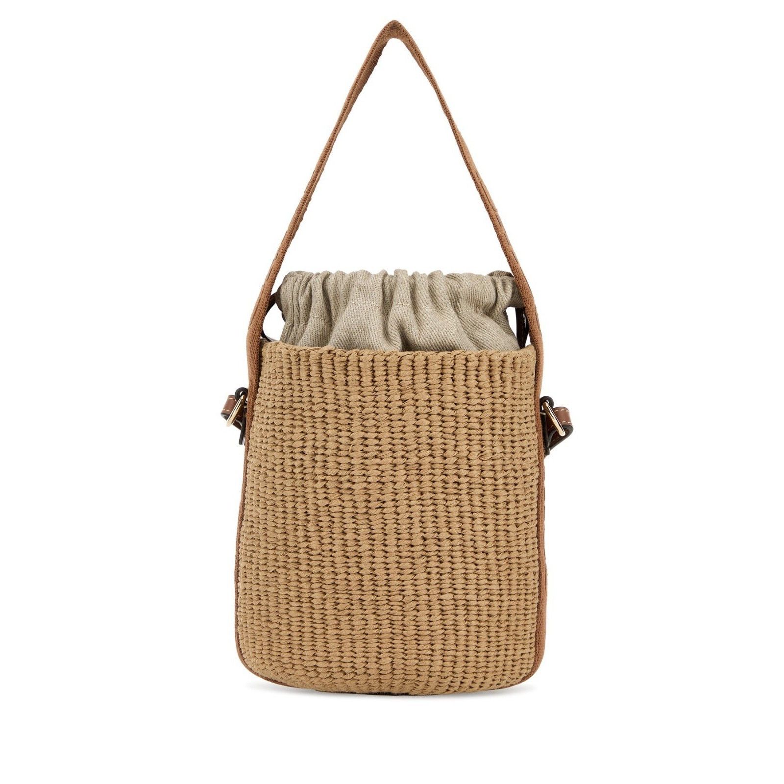 Chloe Chloe Beige Raffia Top Handle Bucket Bag New & Authentic Size ONE SIZE - 1 Thumbnail