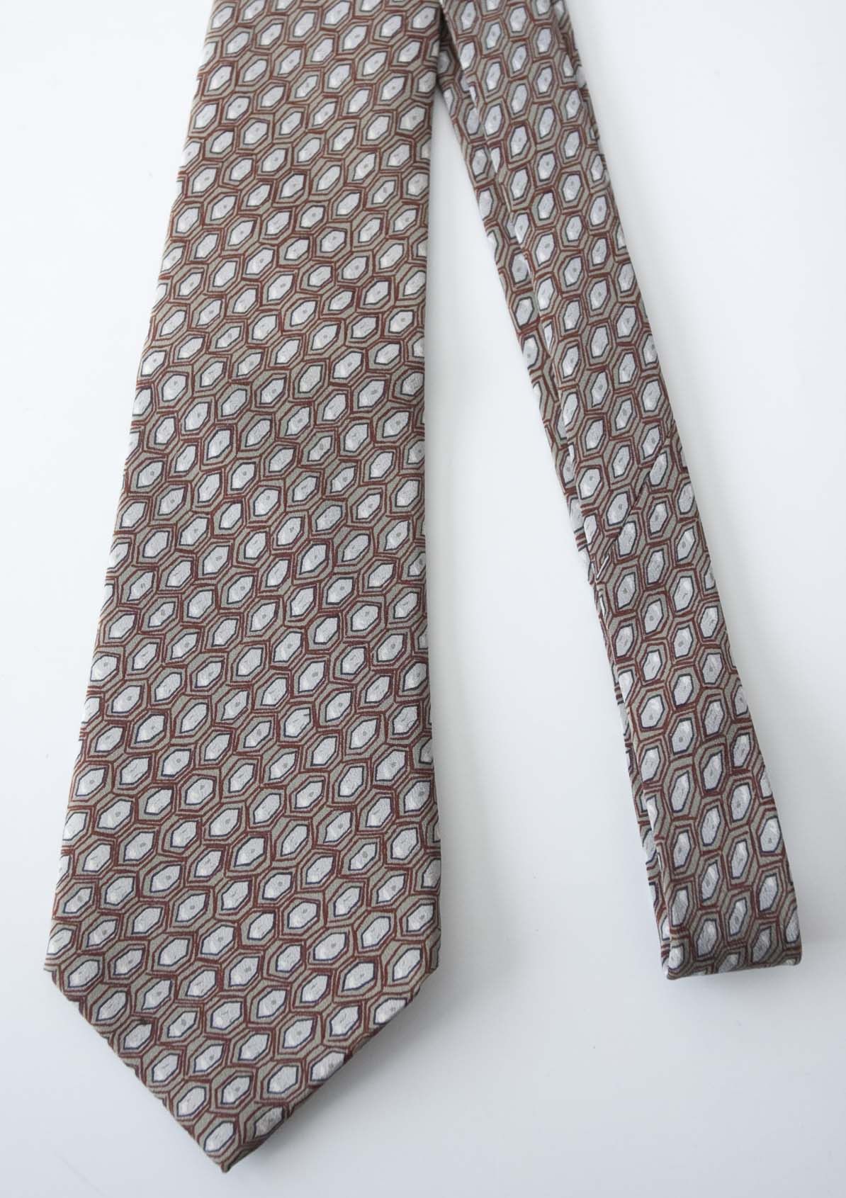Ermenegildo Zegna × Vintage Ermenegildo Zegna Tie 100% Silk Made in Italy Vintage Size ONE SIZE - 1 Thumbnail