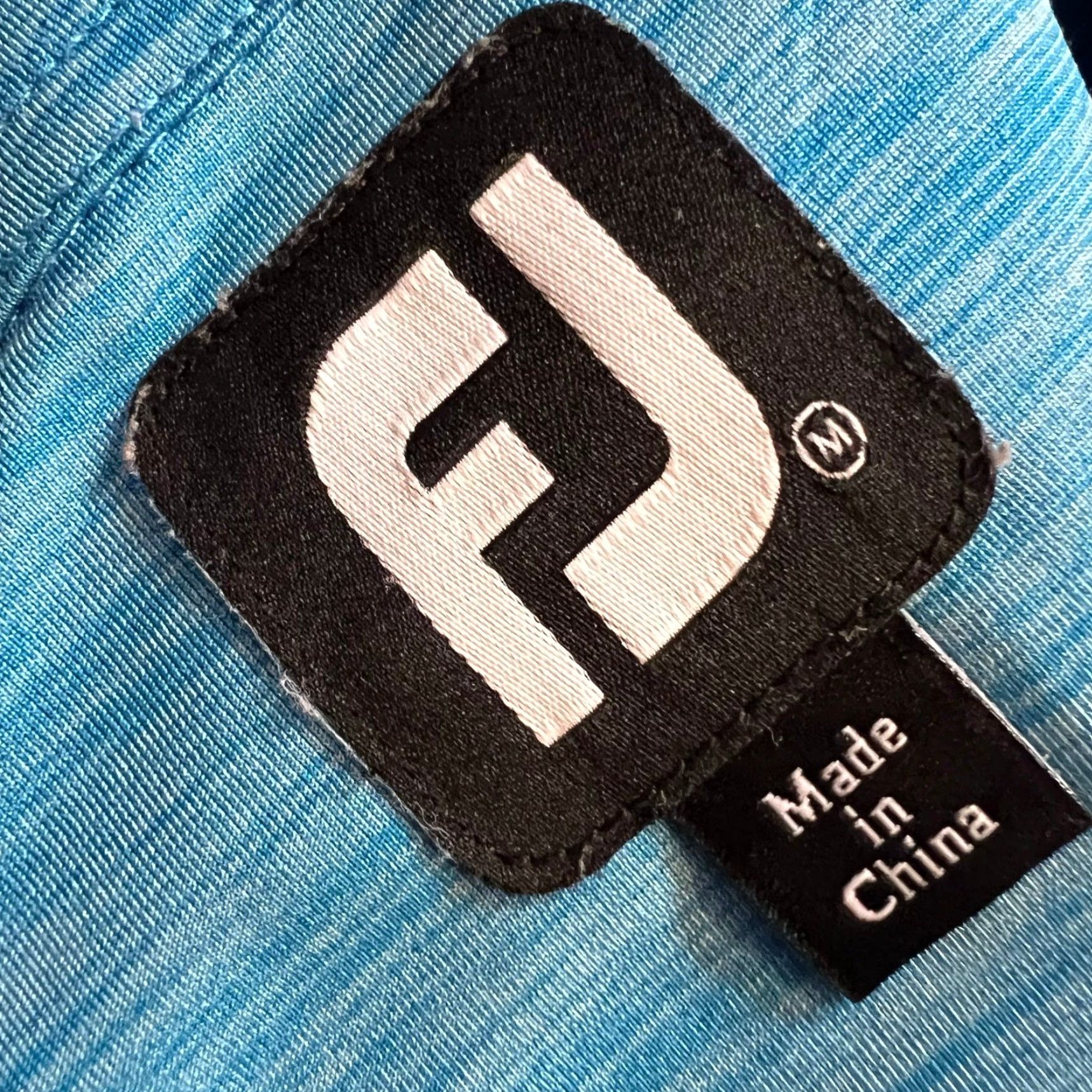 Footjoy Footjoy Polo Shirt Mens Medium Performance Golf Blue Heathered Size US M / EU 48-50 / 2 - 7 Thumbnail