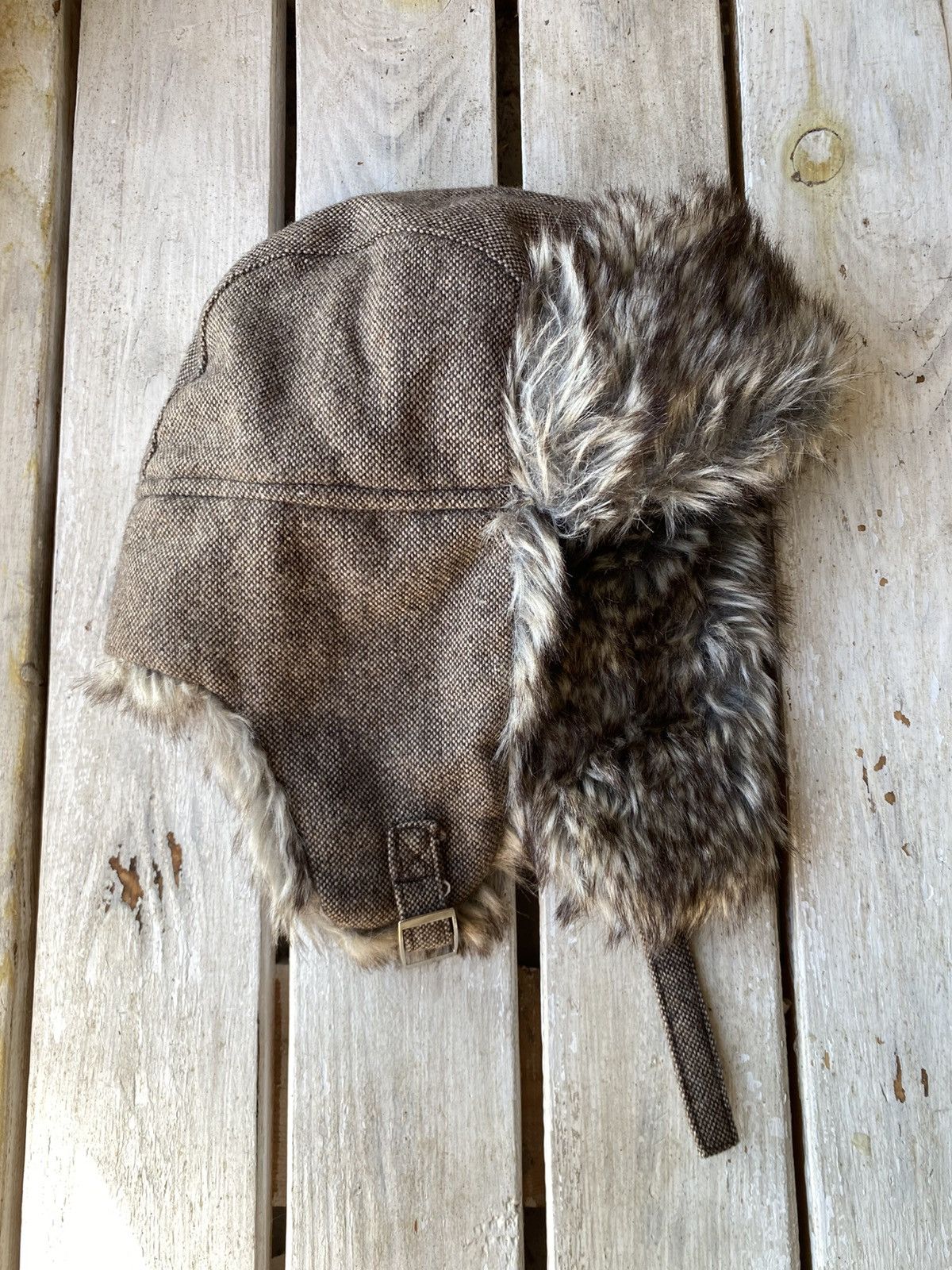 Hysteric Glamour × Japanese Brand Vintage fuzzy mohair japanese ushanka hat avant garde Size ONE SIZE - 4 Thumbnail