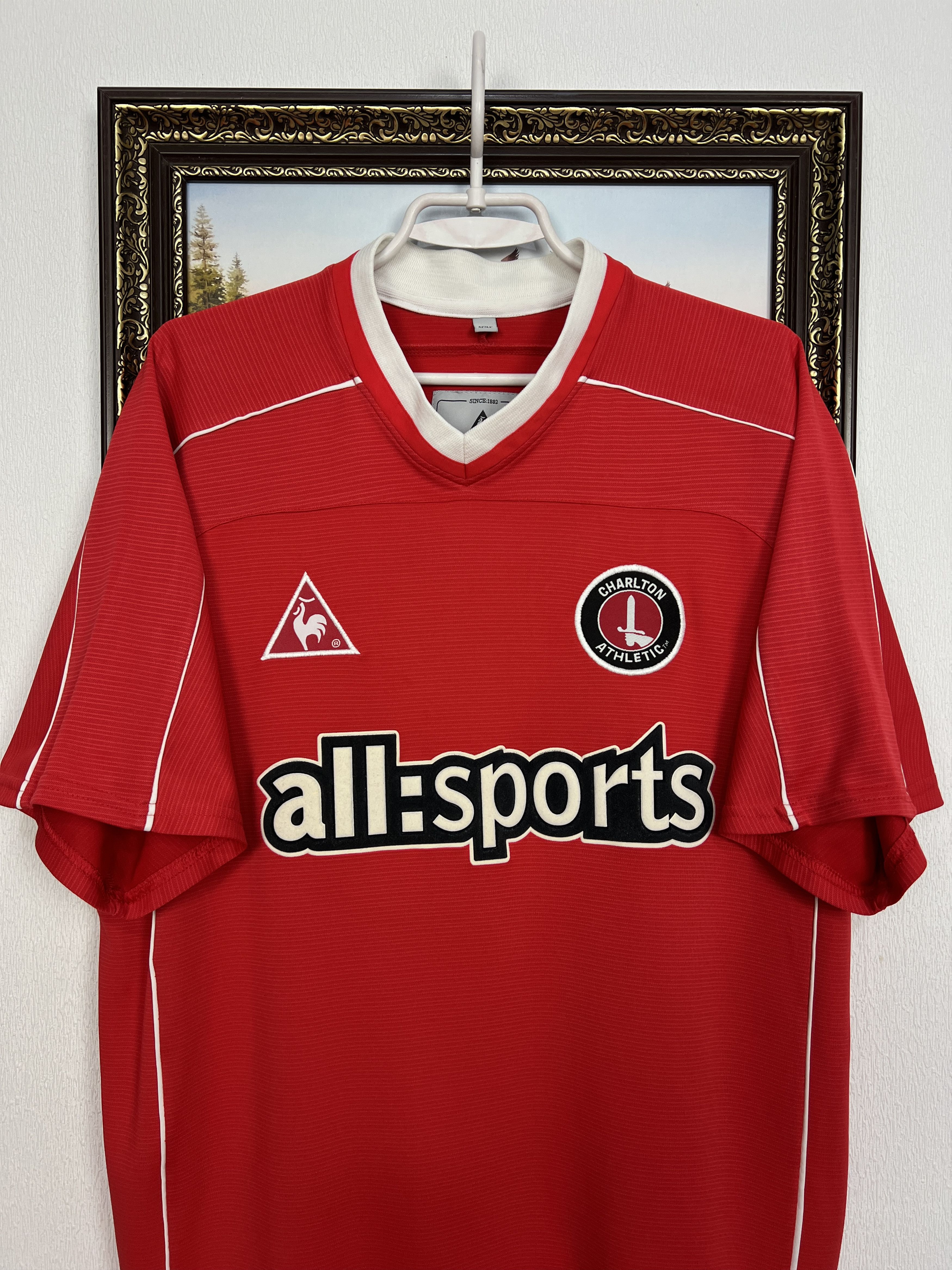 Le Coq Sportif Charlton Athletic Home football shirt Soccer Jersey Trikot Size US L / EU 52-54 / 3 - 2 Thumbnail