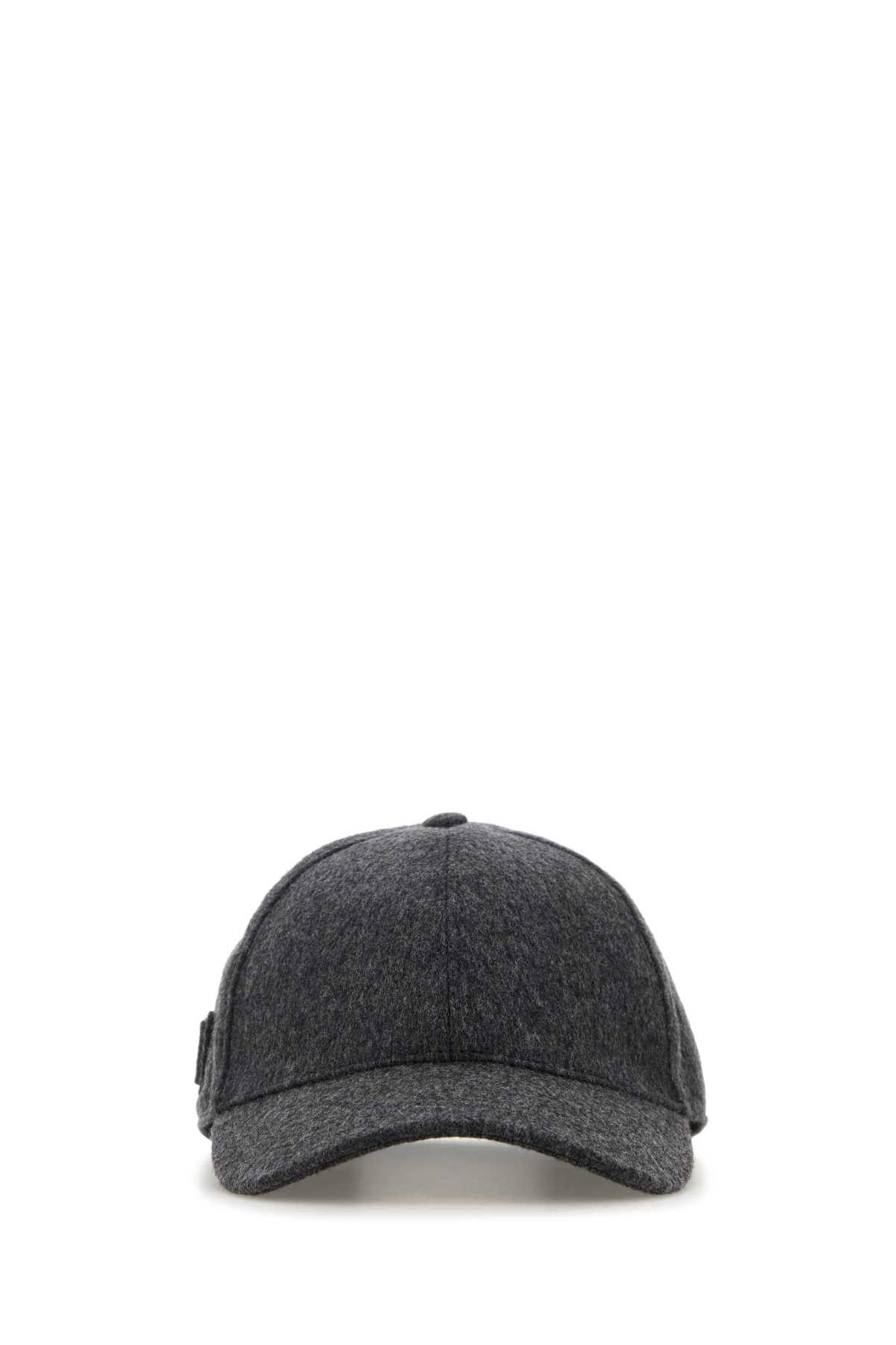 Prada Dark Grey Flannel Baseball Cap Size ONE SIZE - 1 Thumbnail