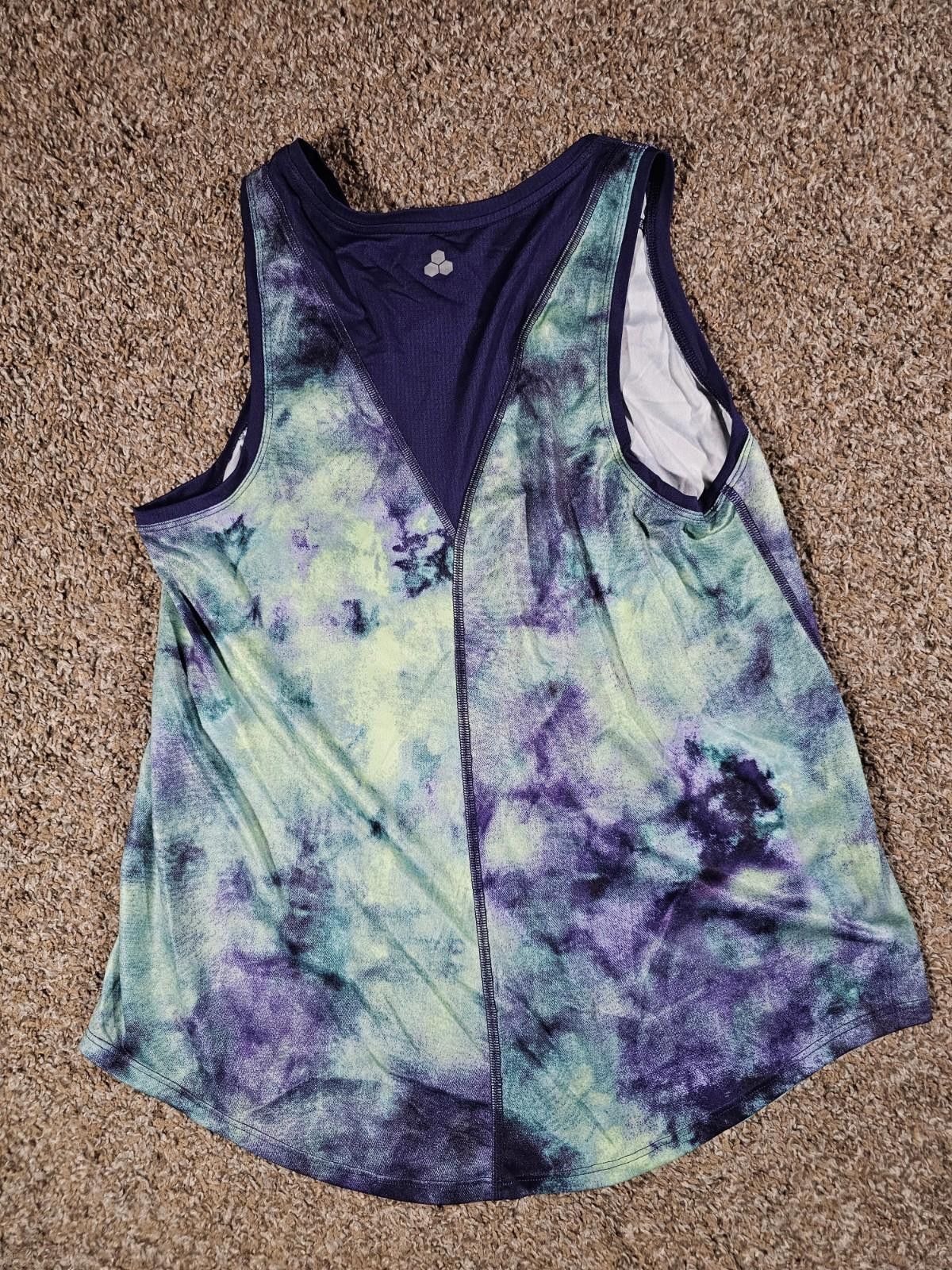 Tek Gear TEK Gear Workout Gear Tank Top Medium Blue Green Size ONE SIZE - 6 Thumbnail