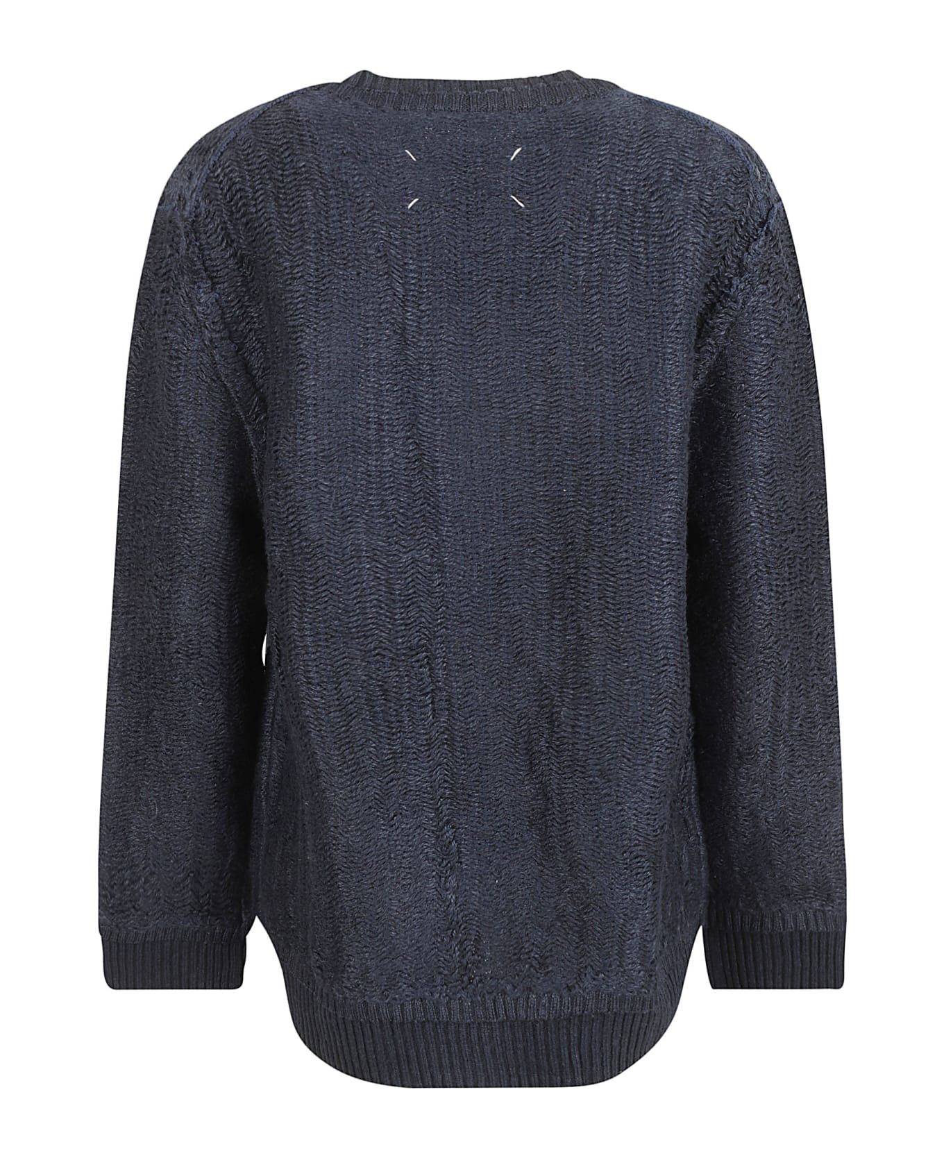 Maison Margiela o1y0625 Sweater in Midnight Blue Size XS / US 0-2 / IT 36-38 - 2 Thumbnail
