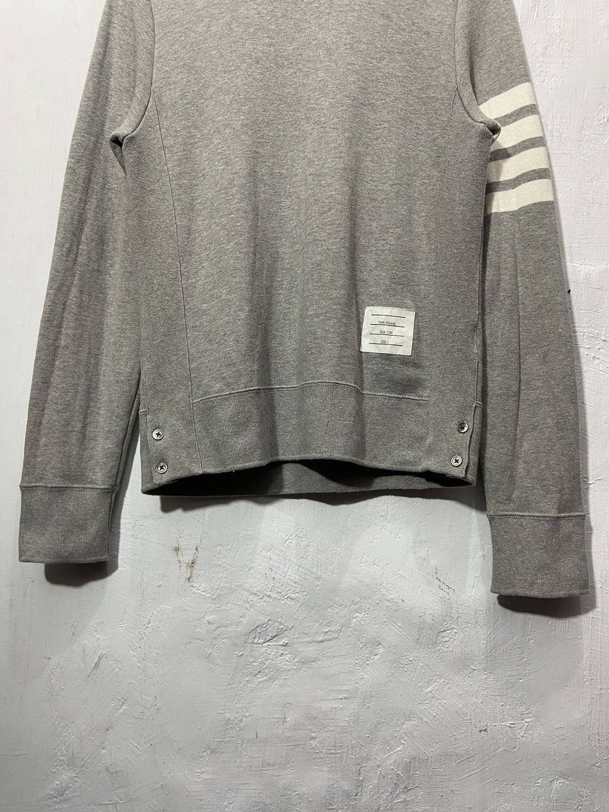 Thom Browne Thom Browne 4 - Bar Loopback Sweatshirt Size US S / EU 44-46 / 1 - 4 Thumbnail