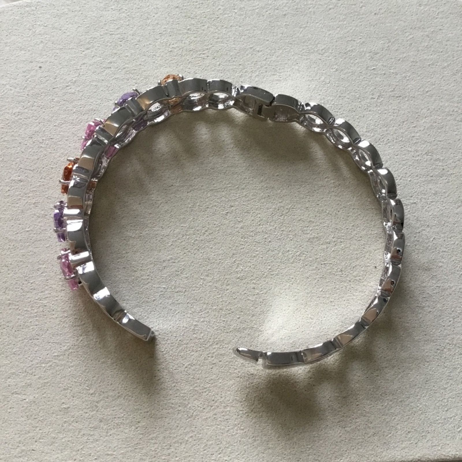 Other Silver Multi-Crystal Bracelet Size ONE SIZE - 7 Thumbnail