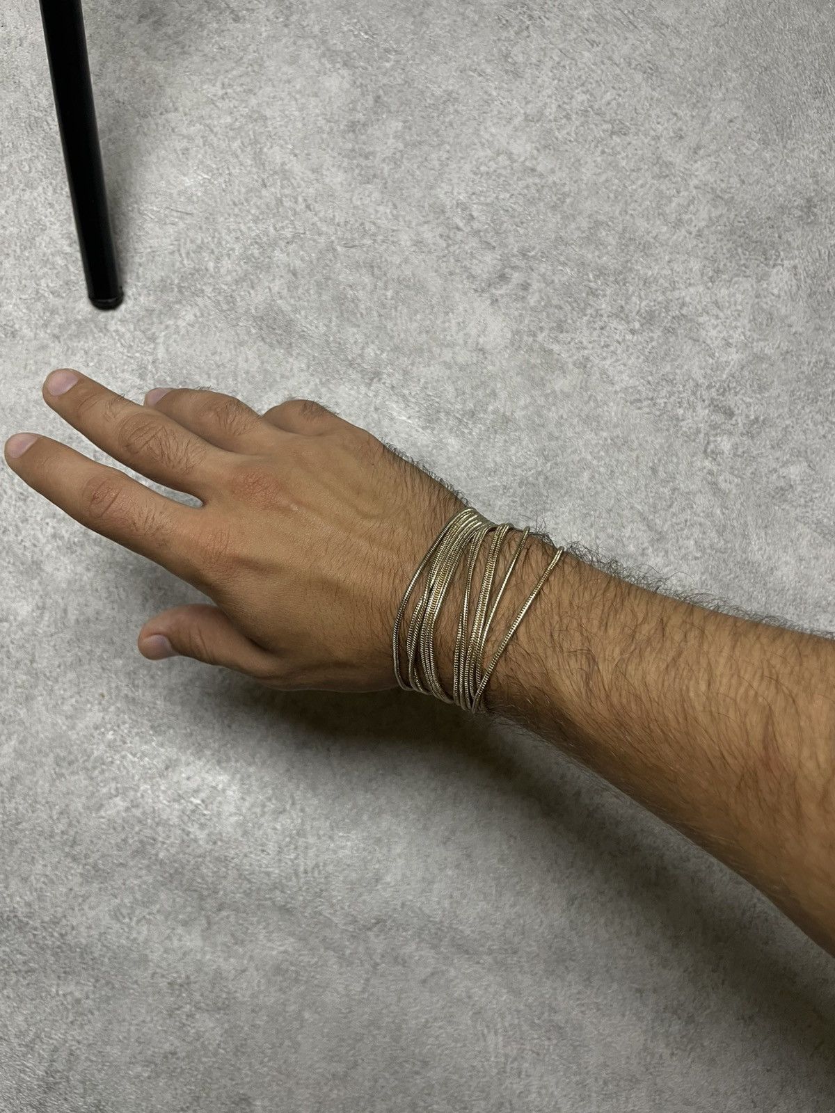 If Six Was Nine Skull Opium Gold Bracelet In The Style Of Helmut Lang Dark Size ONE SIZE - 4 Thumbnail