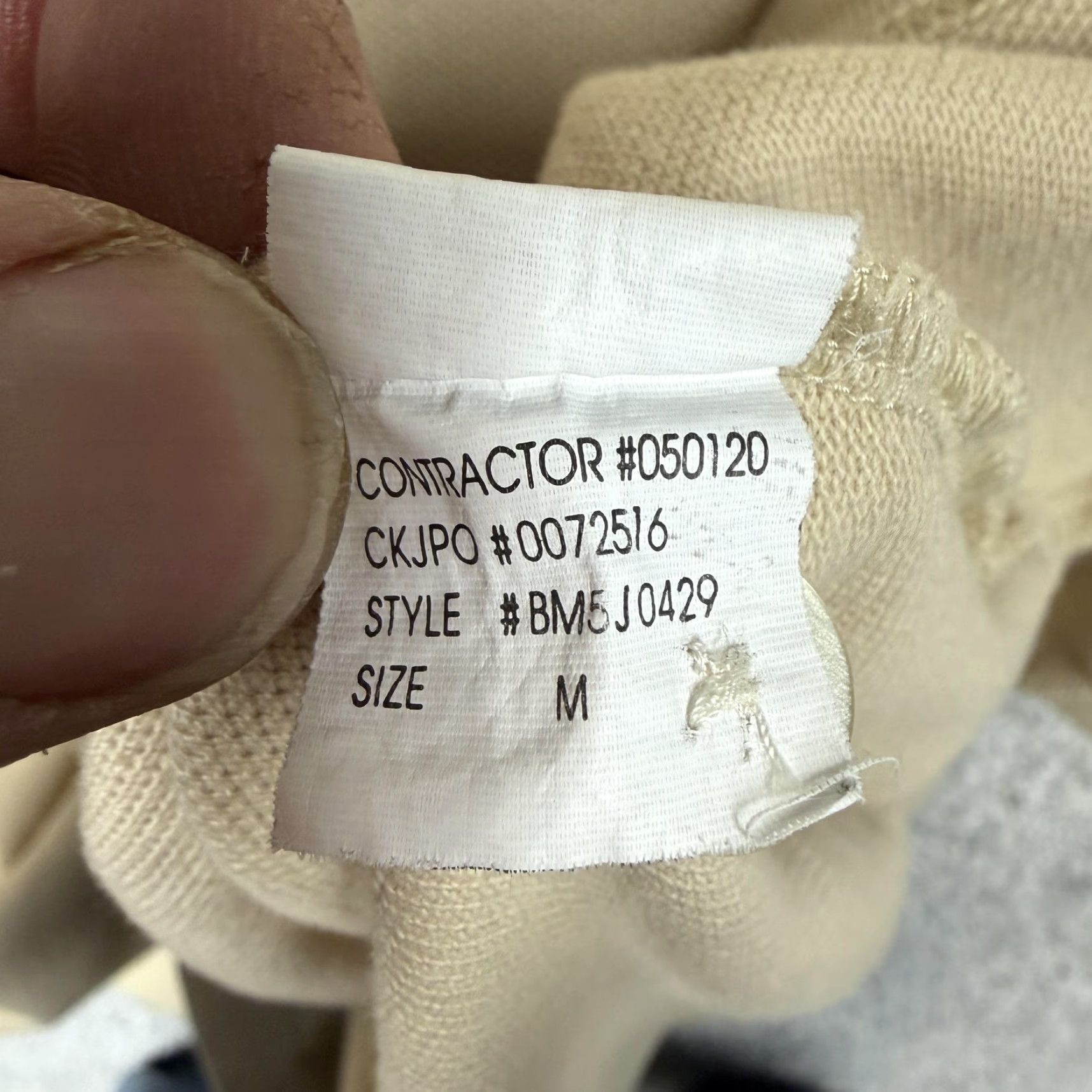 Vintage VINTAGE? No — Calvin Klein Jeans Polo Shirt Mens M Beige Golf Tennis Earthy Granola Boy Preppy Size US M / EU 48-50 / 2 - 6 Thumbnail