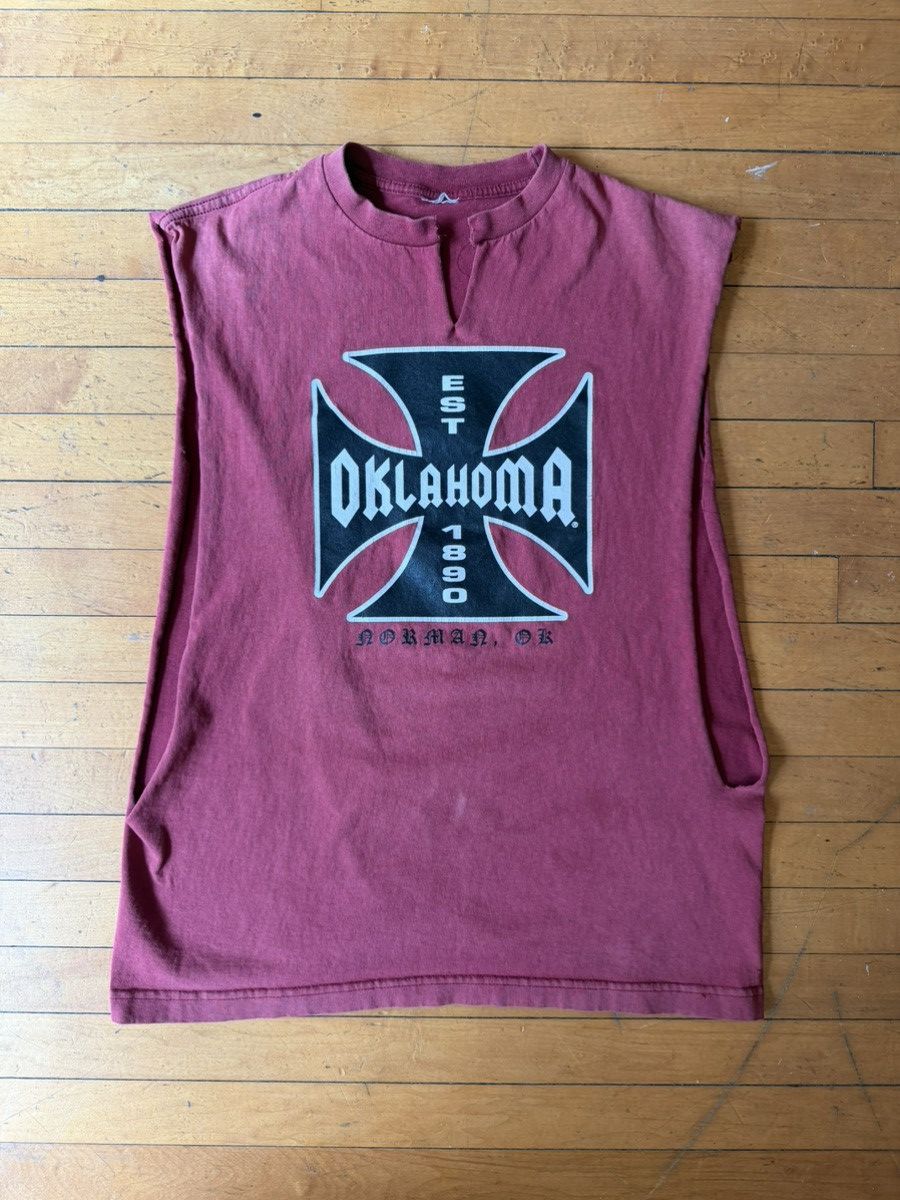 Vintage Oklahoma cutoff shirt with V neck cut Size US L / EU 52-54 / 3 - 1 Thumbnail