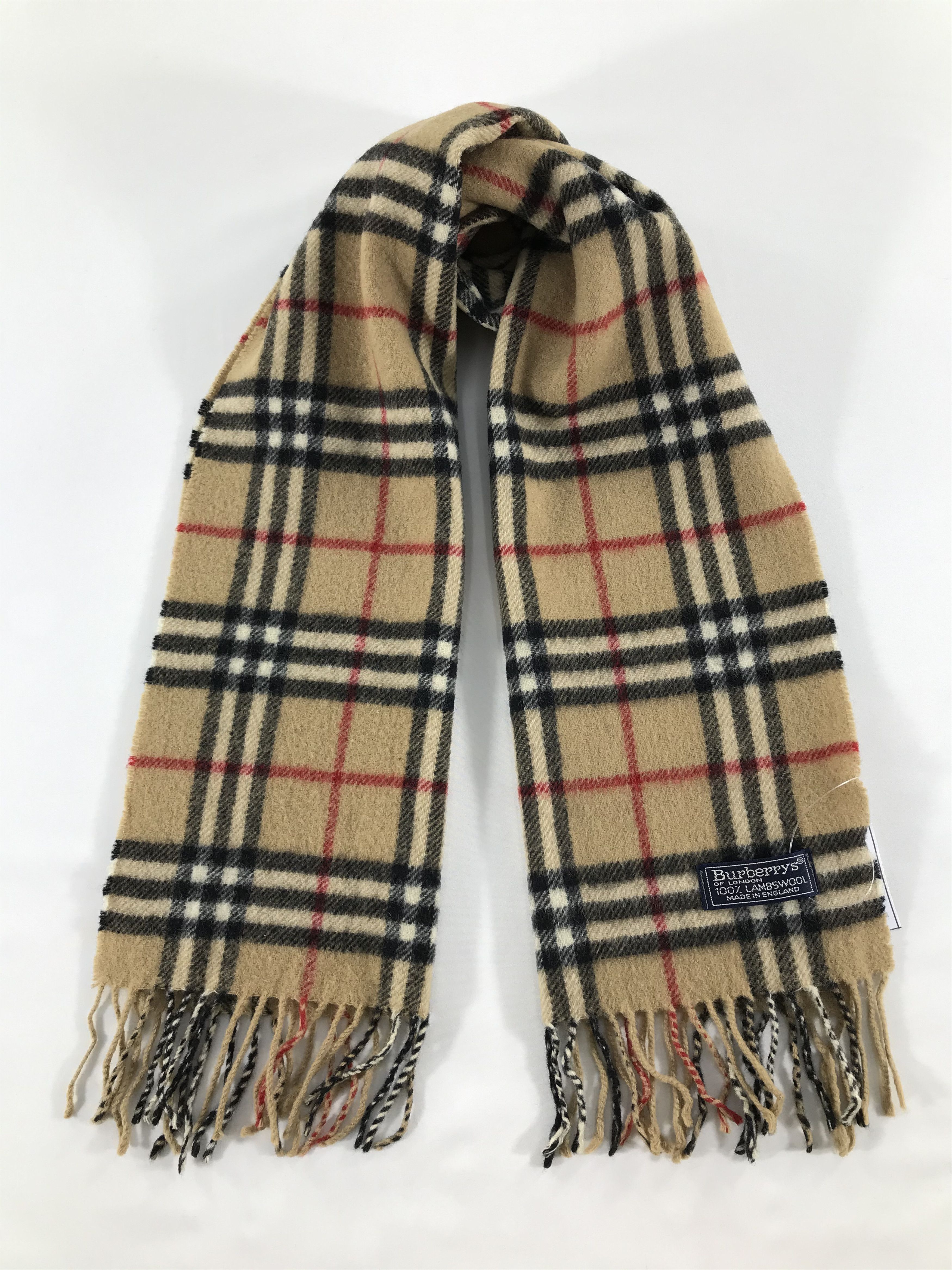 Burberry Vintage Burberry Scarf/Muffler/Neckwear MF1466 Size ONE SIZE - 1 Thumbnail