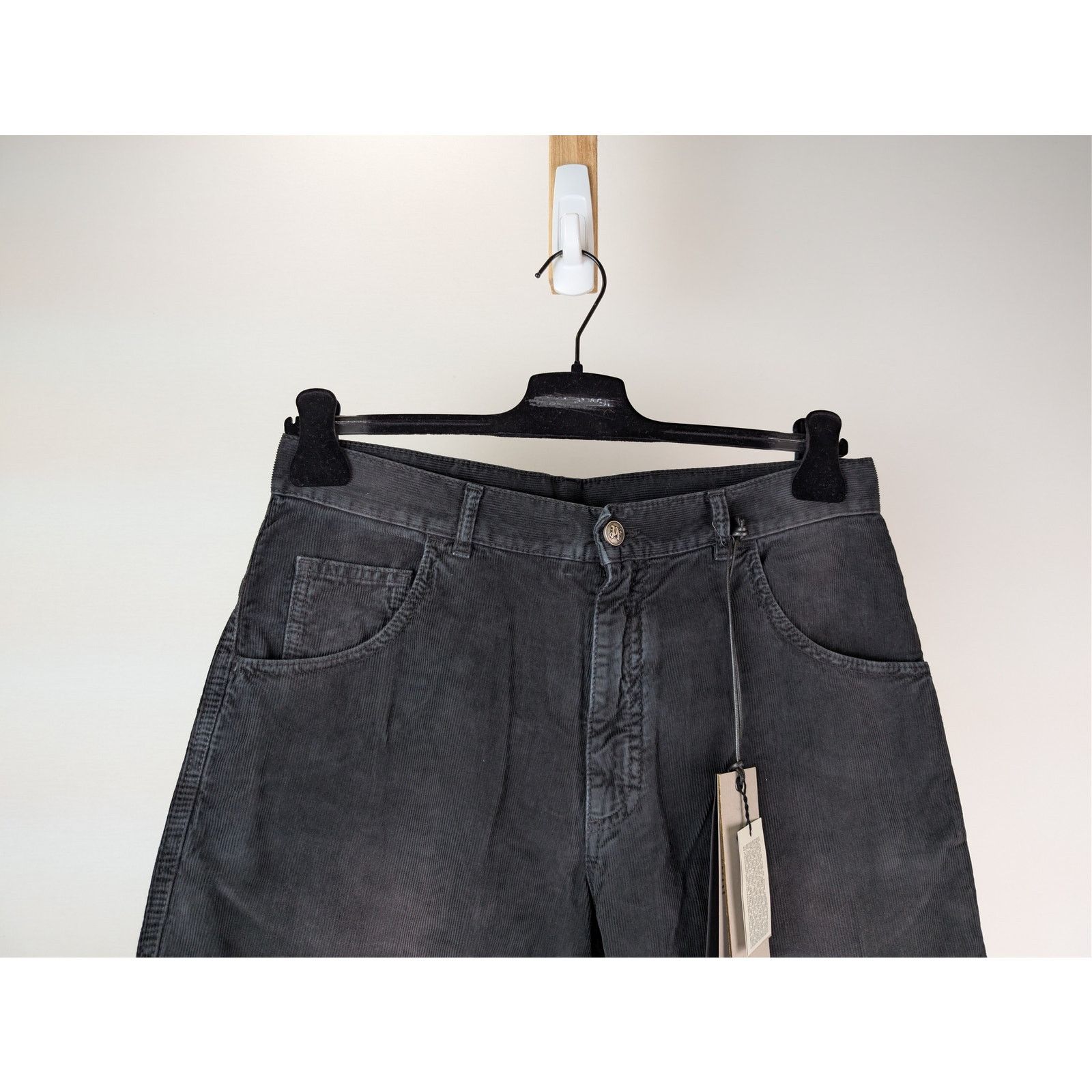 Palm Angels o1rshd1 Monogram Corduroy Denim Pants in Vintage Black Size US 32 / EU 48 - 3 Thumbnail