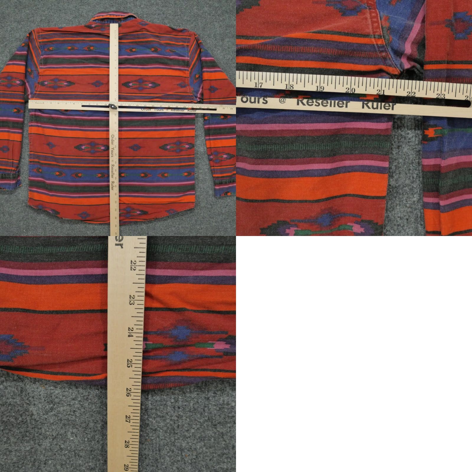 Vintage VINTAGE Copper Key Shirt Womens L Orange Blue Aztec Western Button Up Canvas Size L / US 10 / IT 46 - 8 Thumbnail