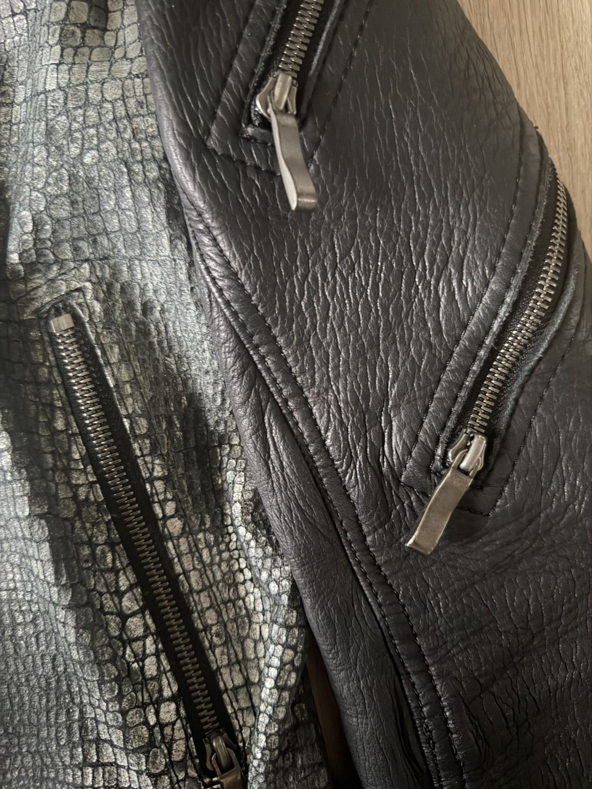 Yasuyuki Ishii Yasuyuki Ishii Snakeskin Leather Patch Jacket Size US S / EU 44-46 / 1 - 6 Thumbnail