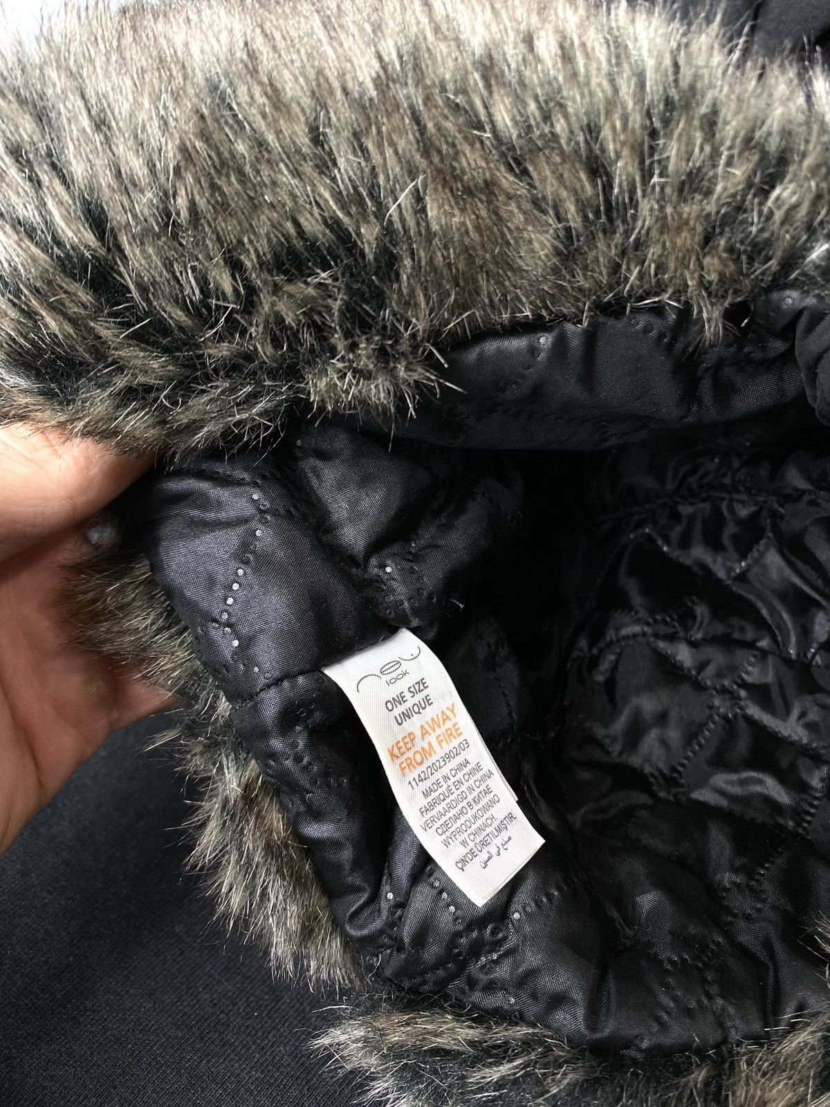 Japanese Brand Vintage Soviet Era Black Fur Ushanka Trapper Hat Winter Cap Size ONE SIZE - 6 Thumbnail