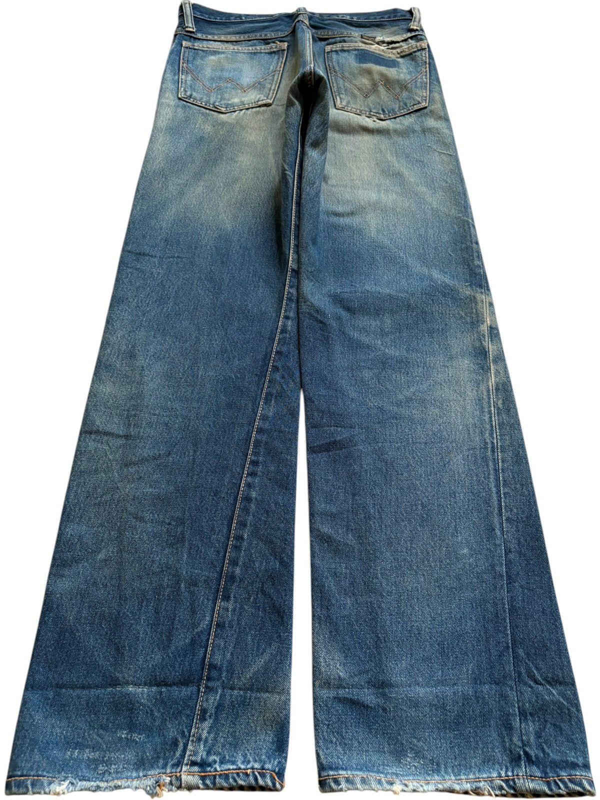 Vintage × Wrangler Vintage Wrangler Rusty Mud Wash Distressed Baggy Jeans Size US 30 / EU 46 - 2 Thumbnail
