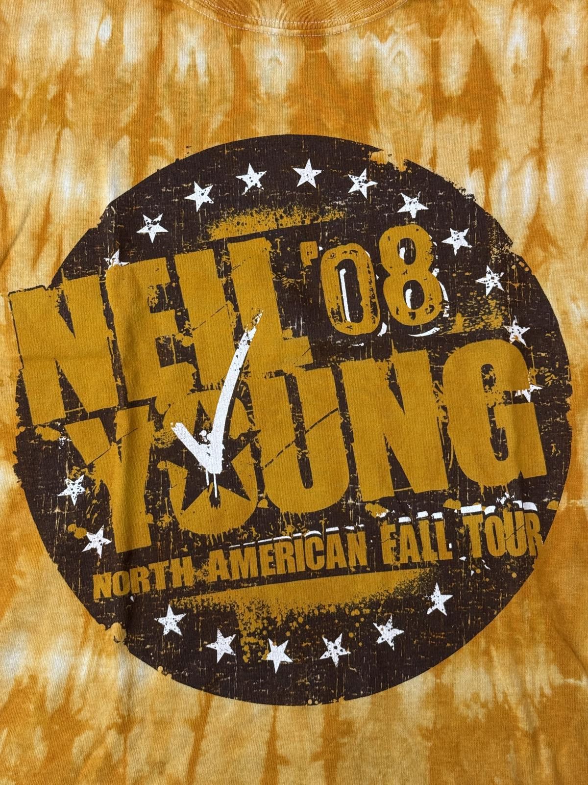 Designer Neil Young T-shirt 2008 Tour North American Tie Dye Tee - M Size US M / EU 48-50 / 2 - 3 Thumbnail