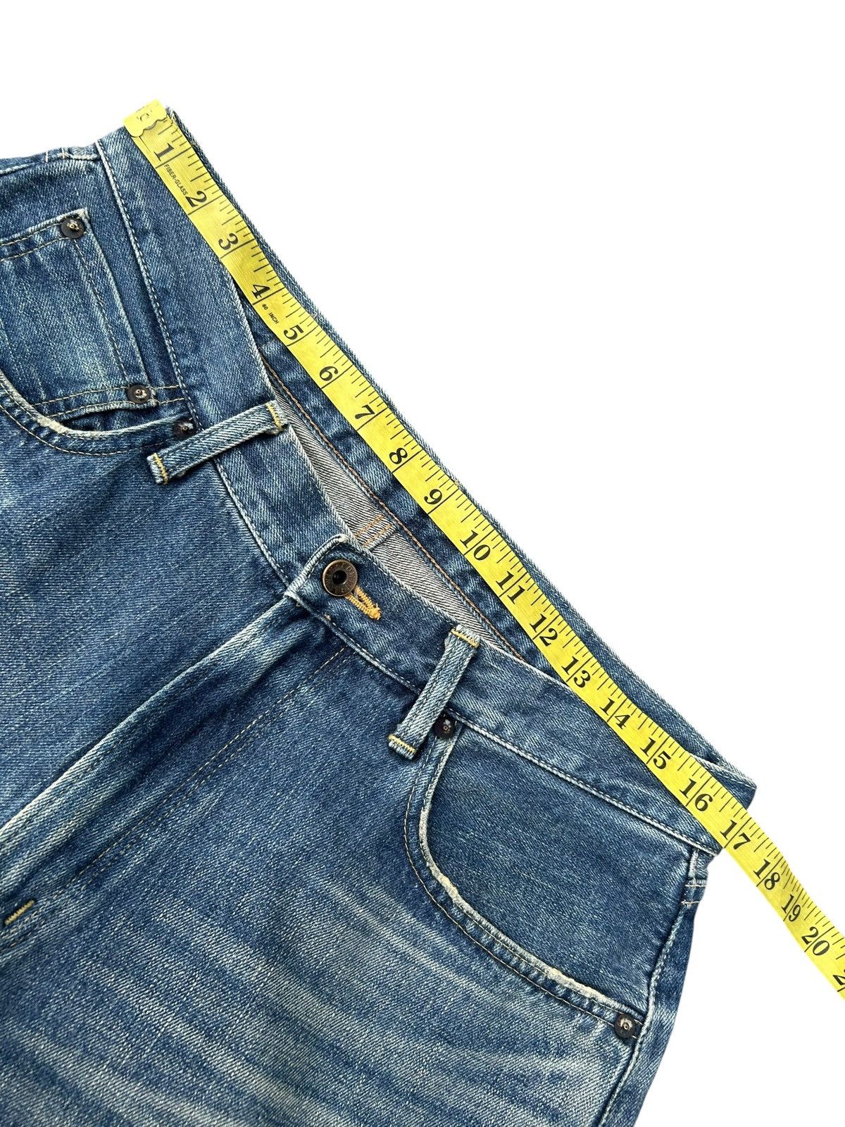 Kapital Vintage Edwin 505 Selvedge Distressed Denim Jeans Size US 34 / EU 50 - 10 Thumbnail
