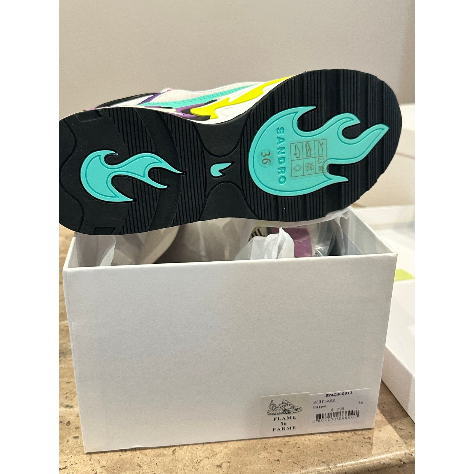 Sandro NEW in box Sandro Flame Sneakers Parme size 36/ 5.5 Size US 5.5 / IT 35.5 - 7 Thumbnail