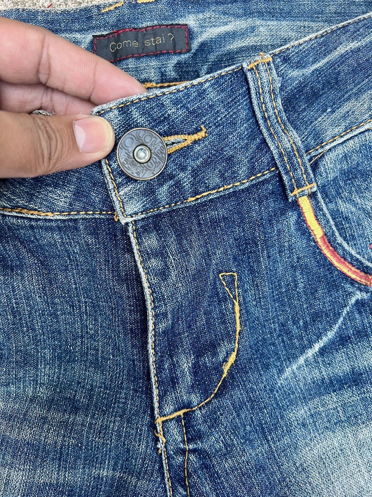Japanese Brand × Vintage VINTAGE COME STAI? UPPEAT SMOKE FLARED DENIM Size US 30 / EU 46 - 8 Thumbnail