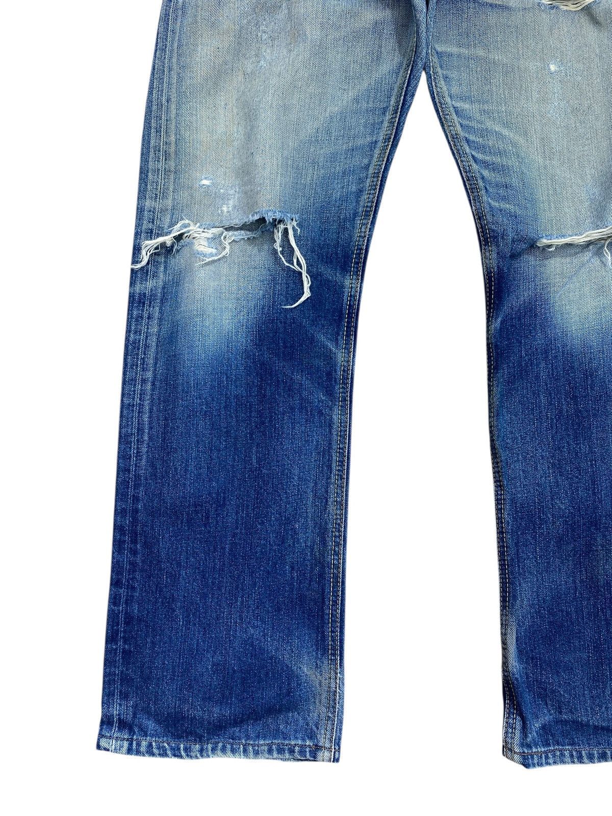 Edwin Edwin Whiskers Ripped Style Straight Cut Jeans Size US 32 / EU 48 - 5 Thumbnail