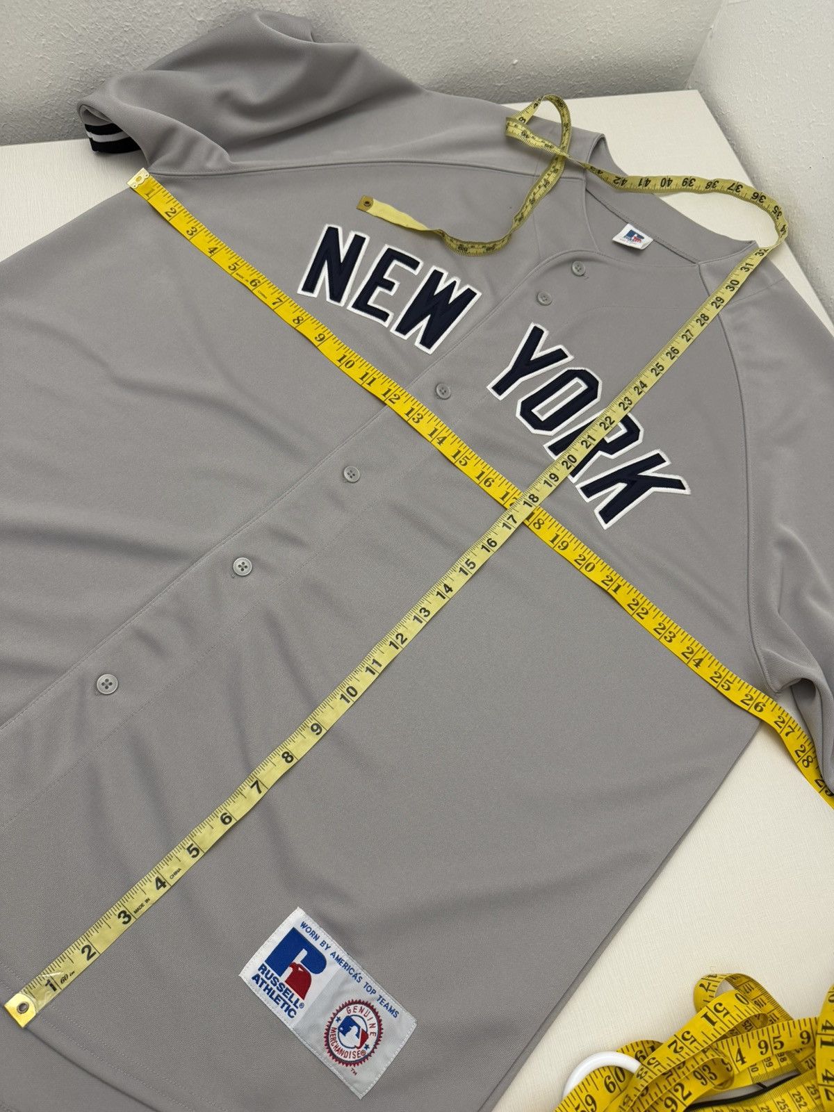 New York Yankees Vintage 90s New York Yankees Russell Athletic MLB Jersey XXL Size US XXL / EU 58 / 5 - 6 Thumbnail