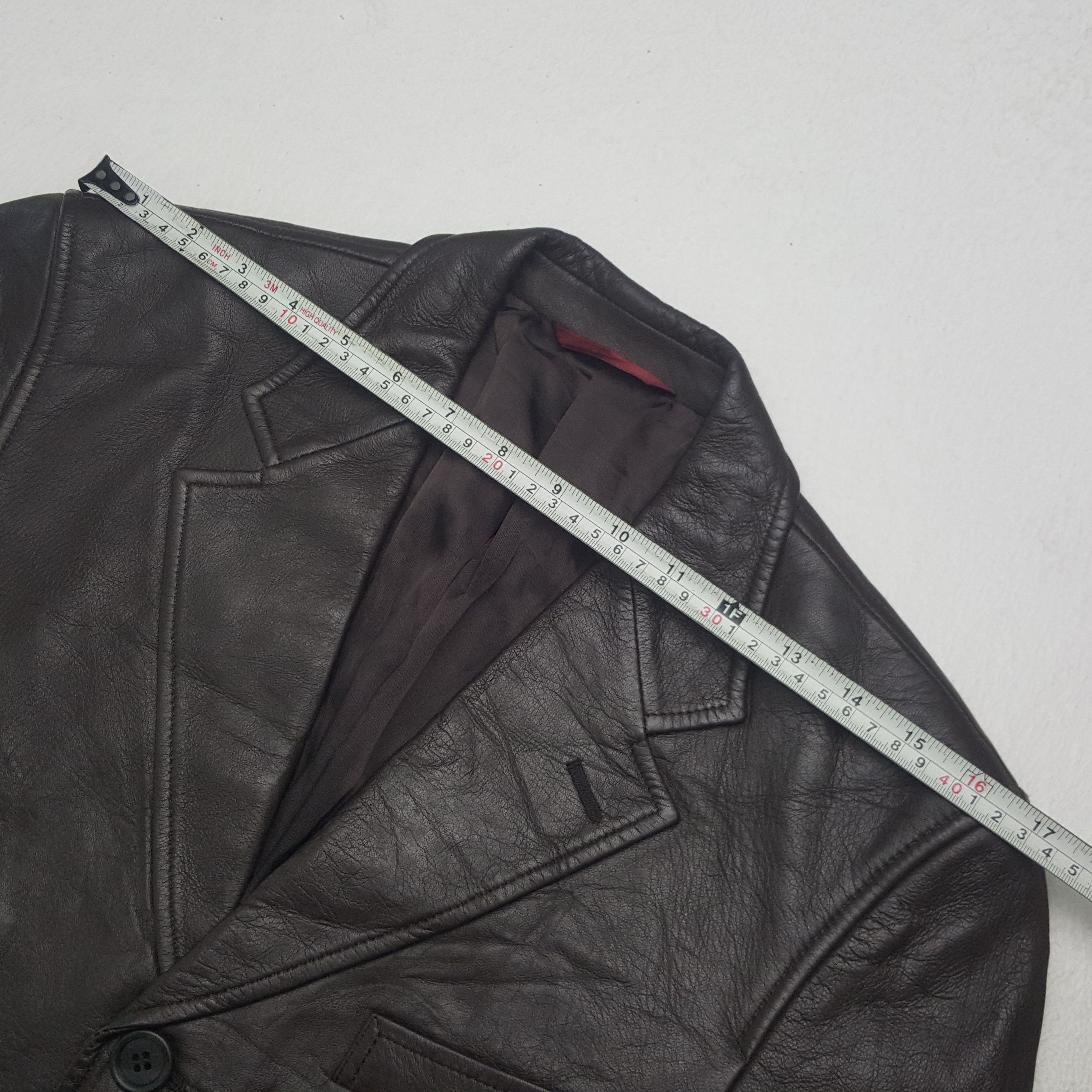 Paul Smith × Vintage Vintage Paul Smith Leather Blazer Jacket Size US S / EU 44-46 / 1 - 5 Thumbnail