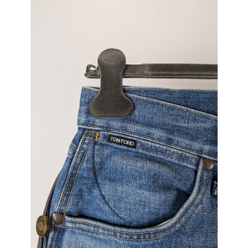 Tom Ford o1rshd1 Selvedge Tapered Denim Jeans in Blue Size US 30 / EU 46 - 8 Thumbnail