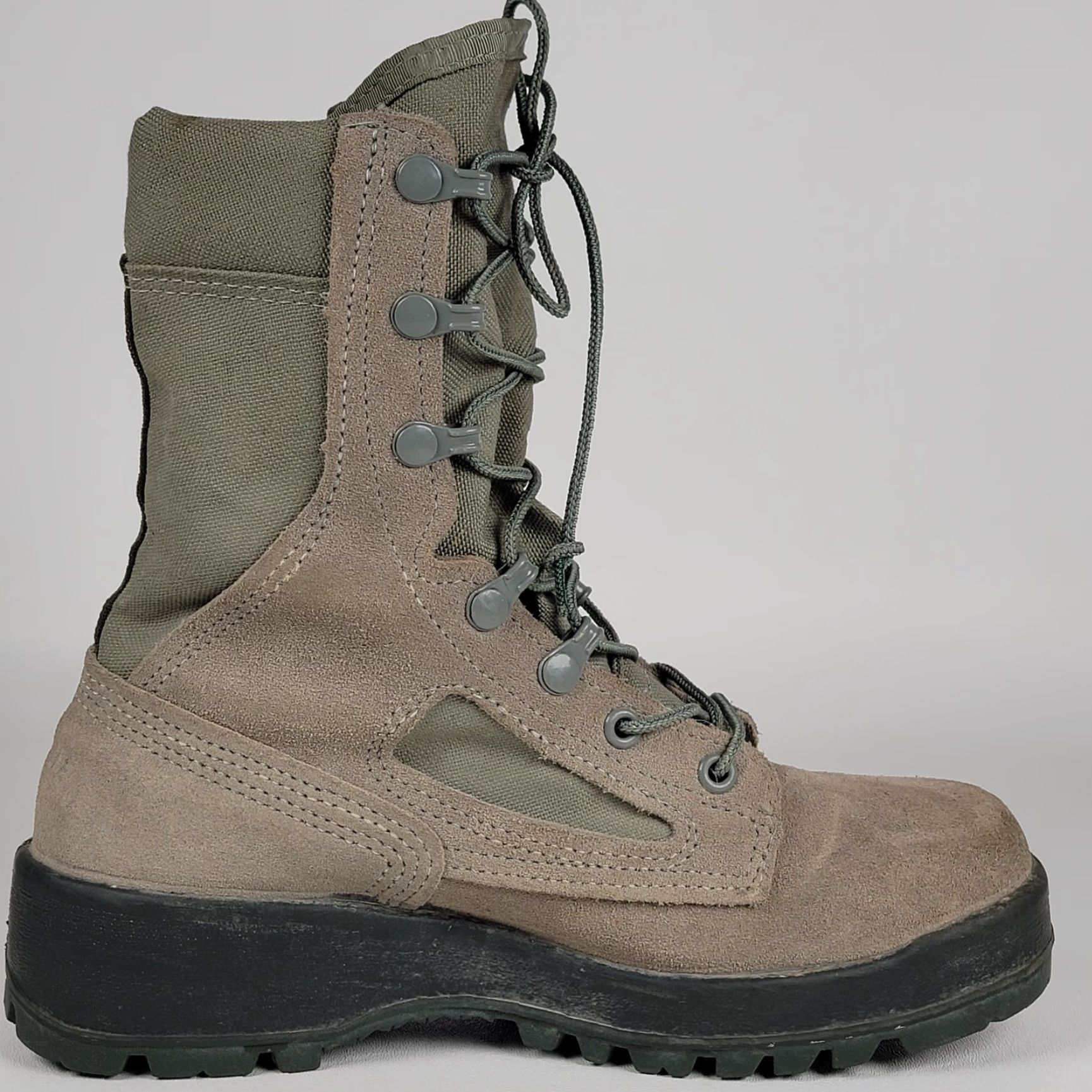 Vintage Belleville 600 ST Boots Mens Size 6R Sage Green Steel Toe Military Tactical USA Size US 5 / EU 37 - 5 Thumbnail